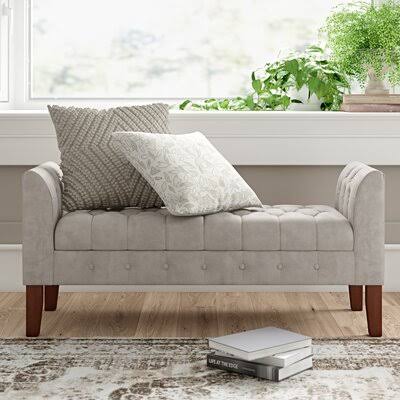 Three Posts Hoadley Upholstered Storage Bench Upholstery: Dove INV0IG4G_EFLAE