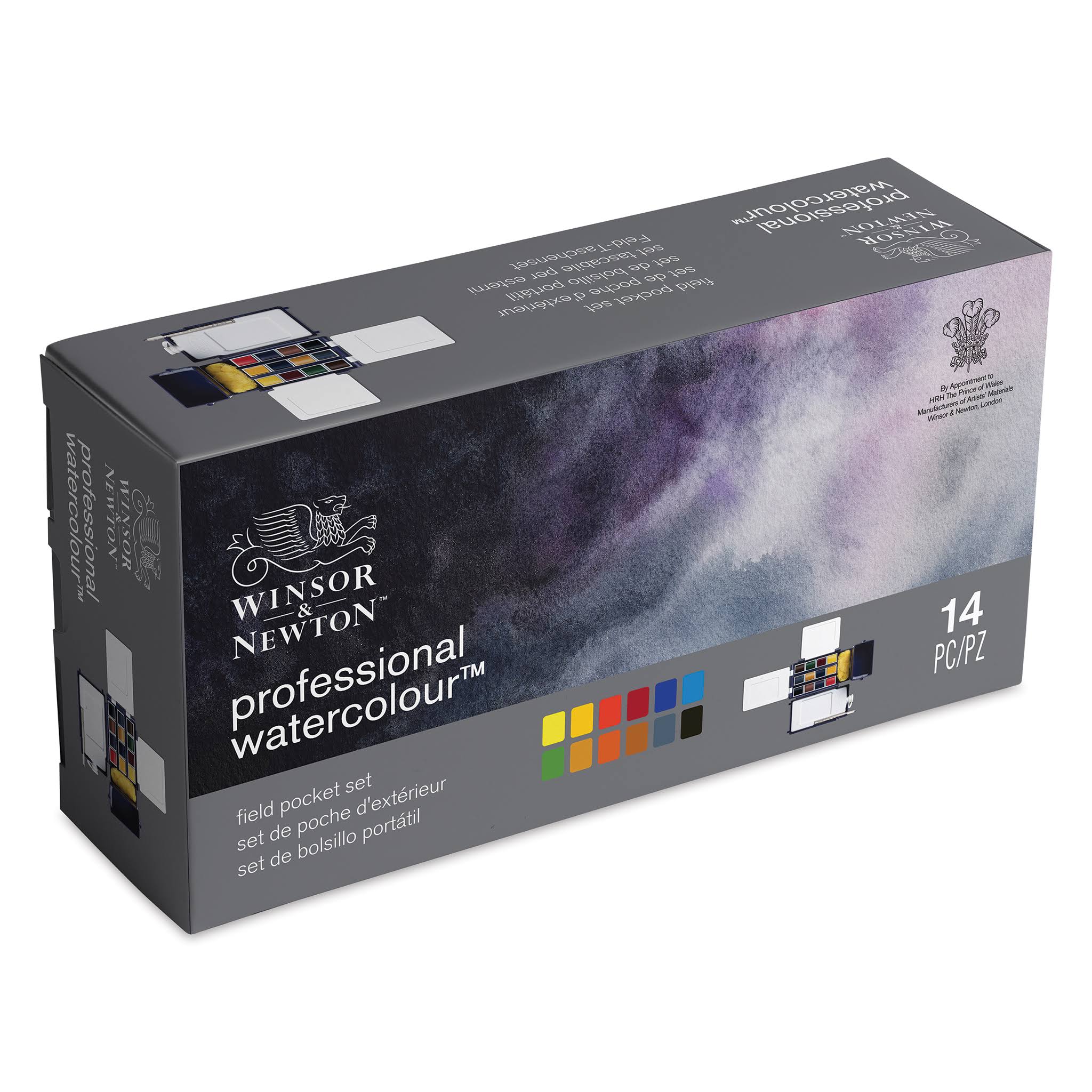 Winsor & Newton : Professional Watercolour : Lightweight Metal Sketchers Box Set : 24 Half IJSKO5UN_X9JHS