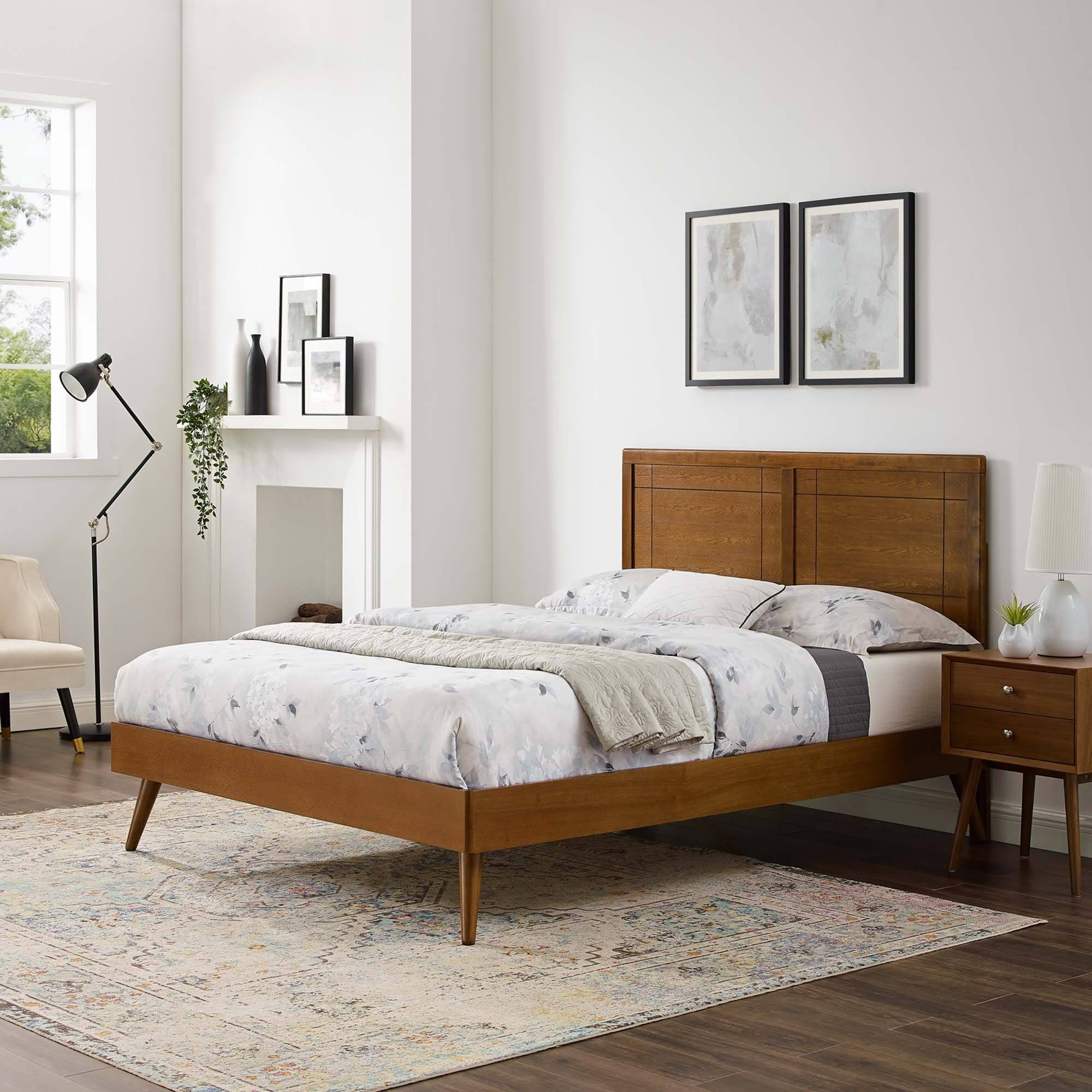 Modway Marlee King Wood Platform Bed With Splayed Legs - MAOKIMDG_3GBRE