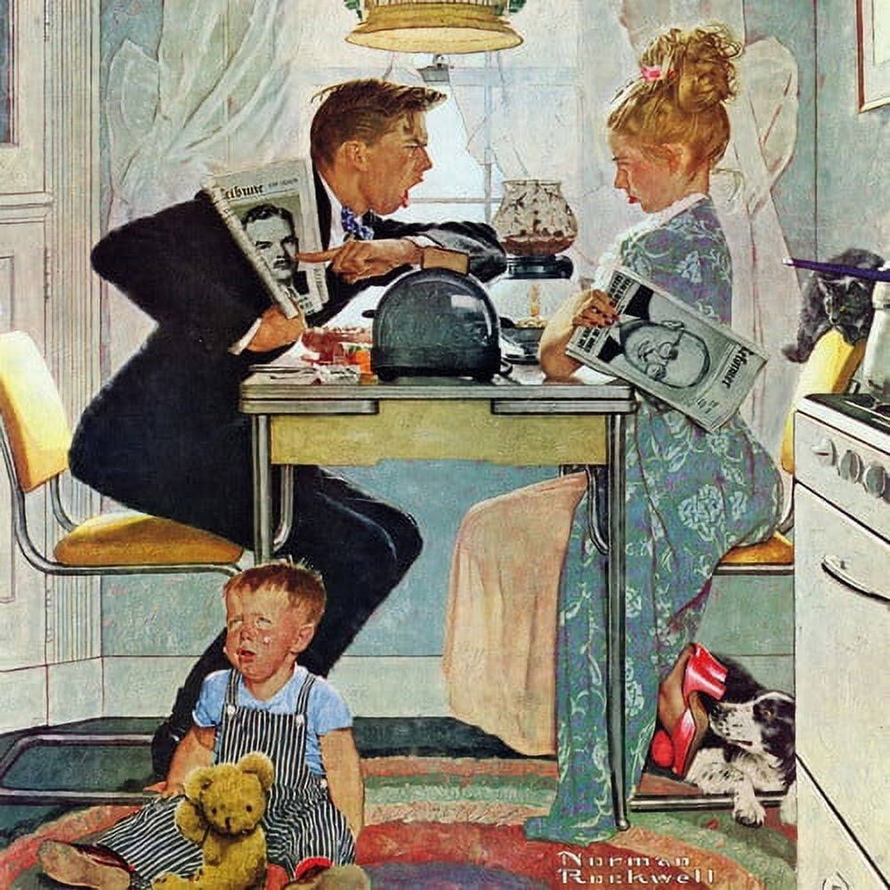 Marmont Hill 'Dewey V. Truman' By Norman Rockwell Painting Print On Wrapped Canvas; 24'' H X 24'' N3LGJDEQ_1F2V8