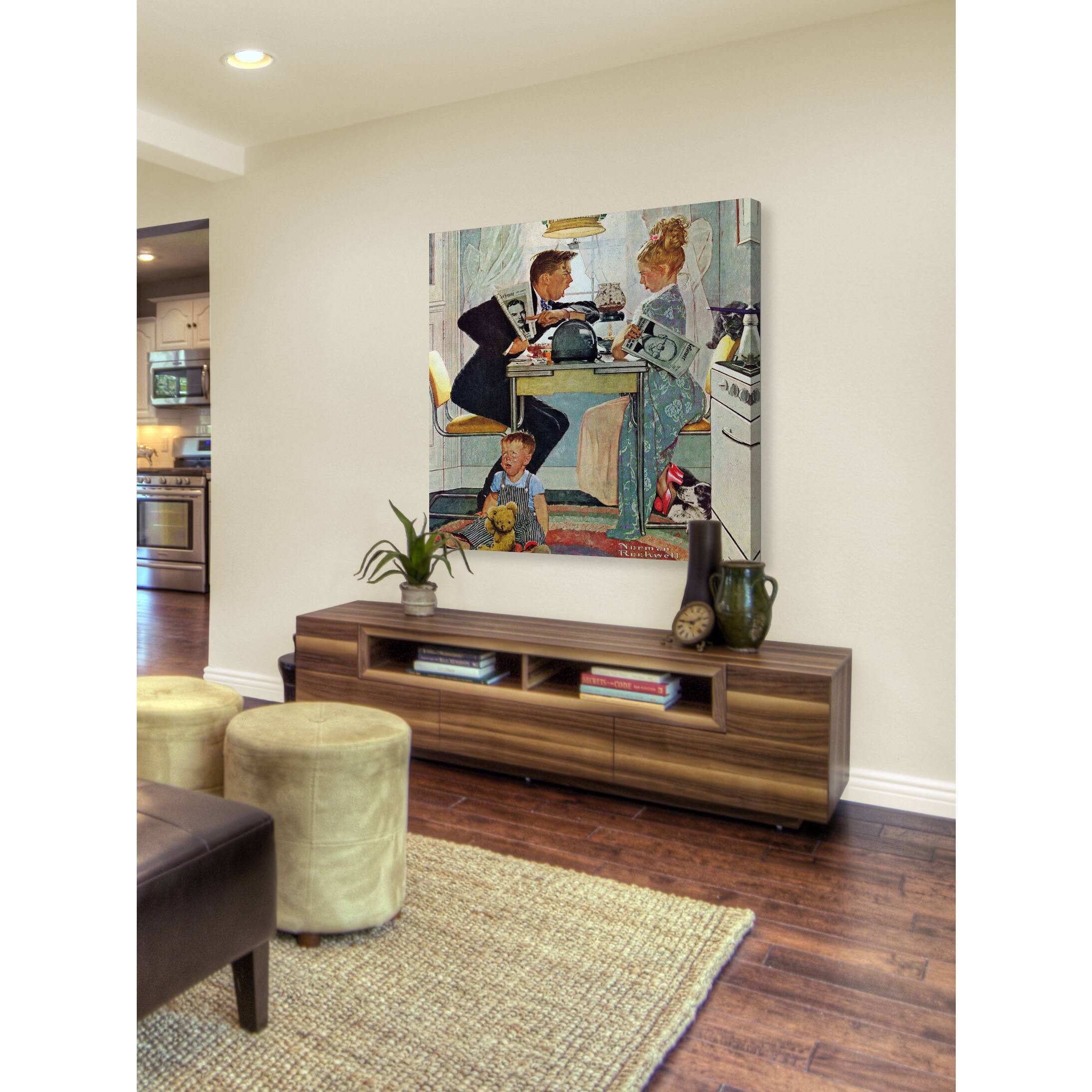 Marmont Hill 'Dewey V. Truman' By Norman Rockwell Painting Print On Wrapped Canvas; 24'' H X 24'' N3LGJDEQ_1F2V8