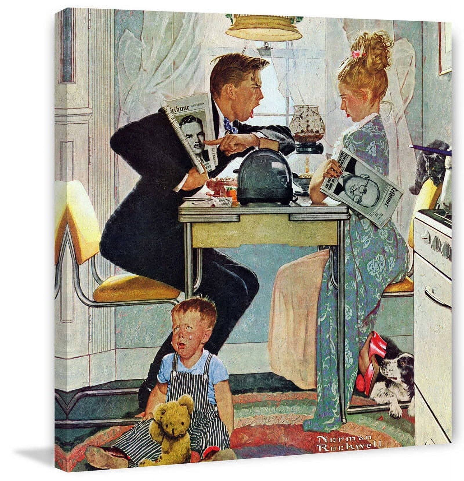 Marmont Hill 'Dewey V. Truman' By Norman Rockwell Painting Print On Wrapped Canvas; 24'' H X 24'' N3LGJDEQ_1F2V8