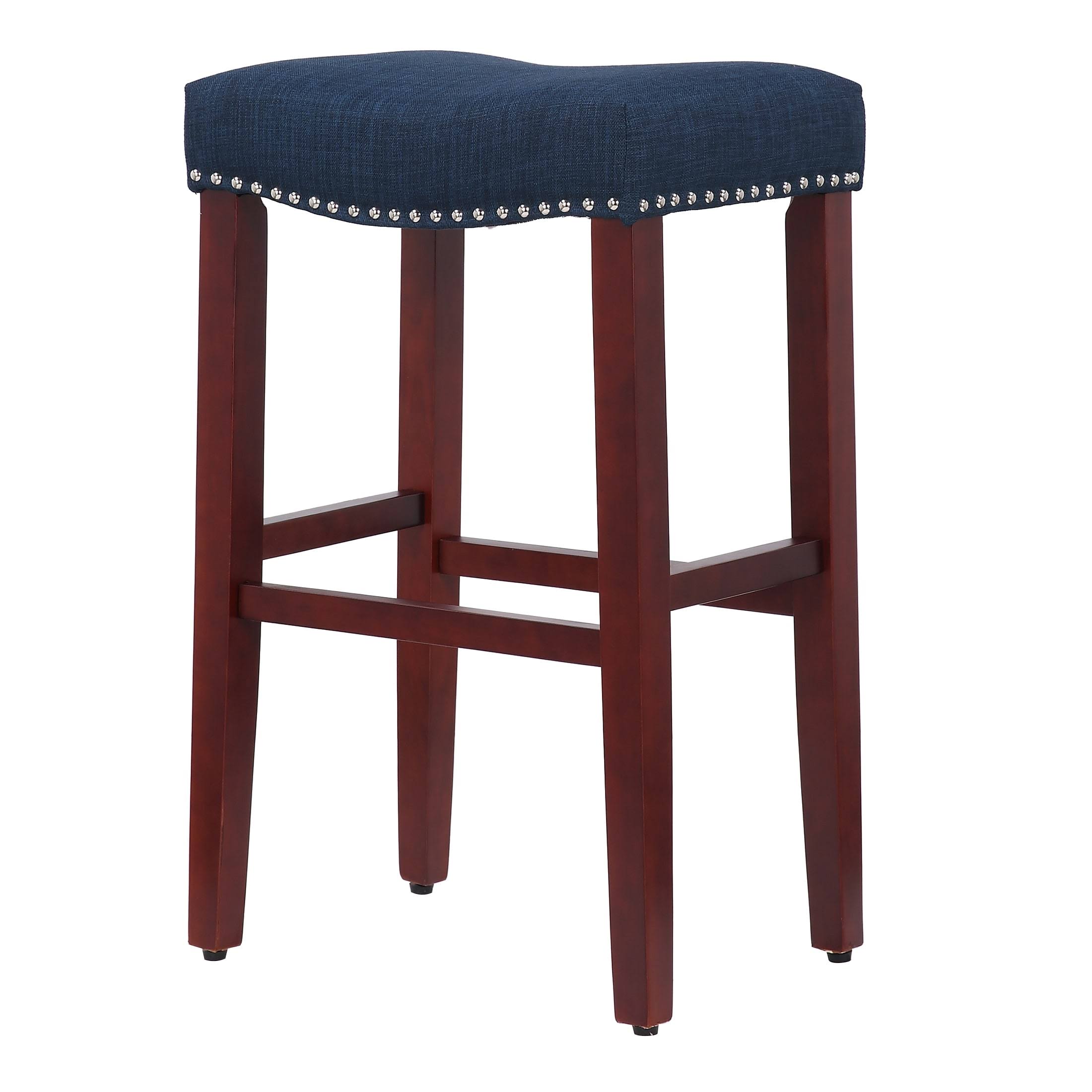29 Upholstered Backless Saddle Seat Counter Stool - Antique 5NYHXG6P_G5HQS