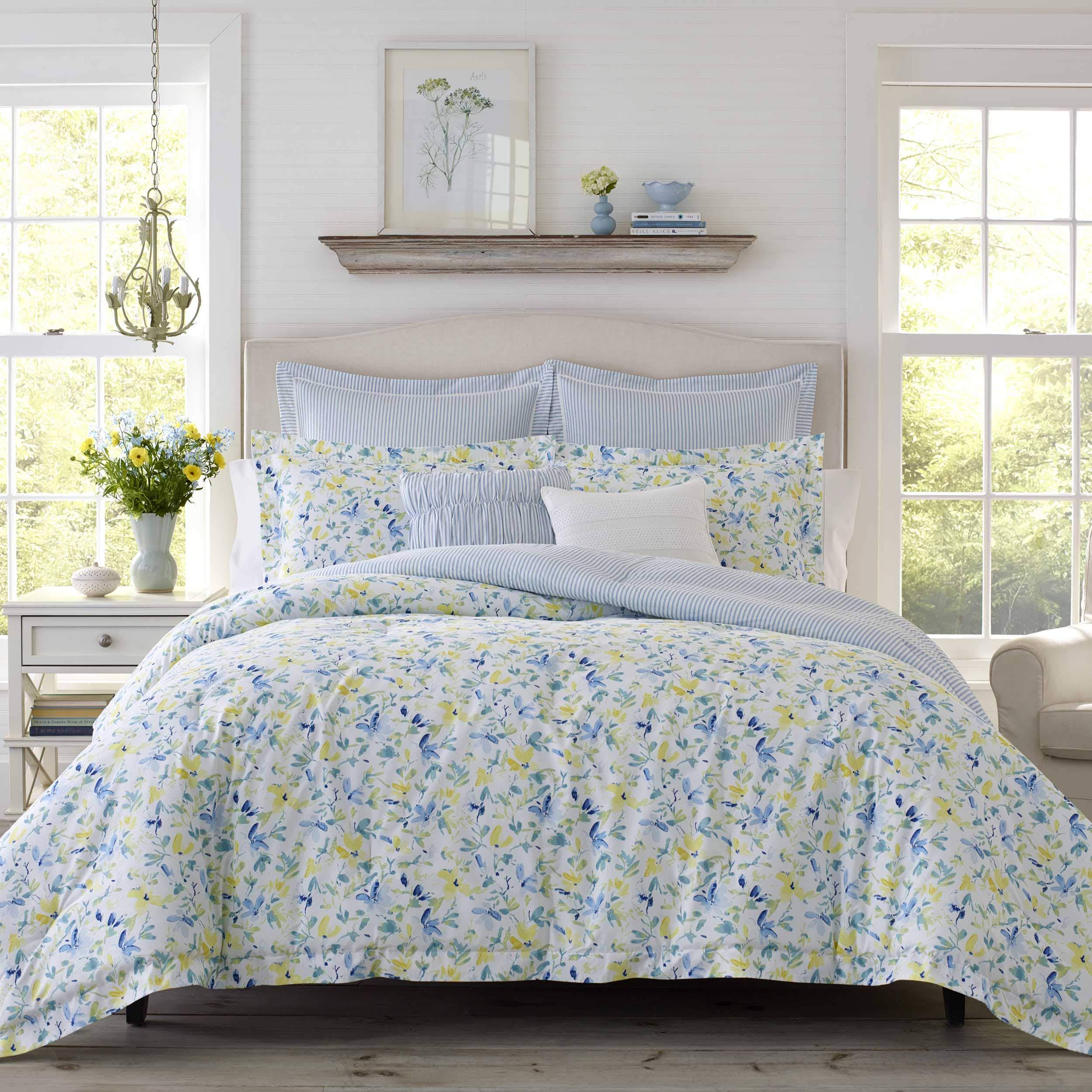 Laura Ashley Twin Nora Comforter Sham Set EVNCEHFU_HBFBF