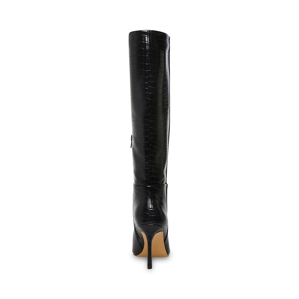 Madden Girl Chantelle Women's Boots Black Crocodile Size 8.5 M, Size: 8.5 Medium, C9XOTWBA_0PSLH