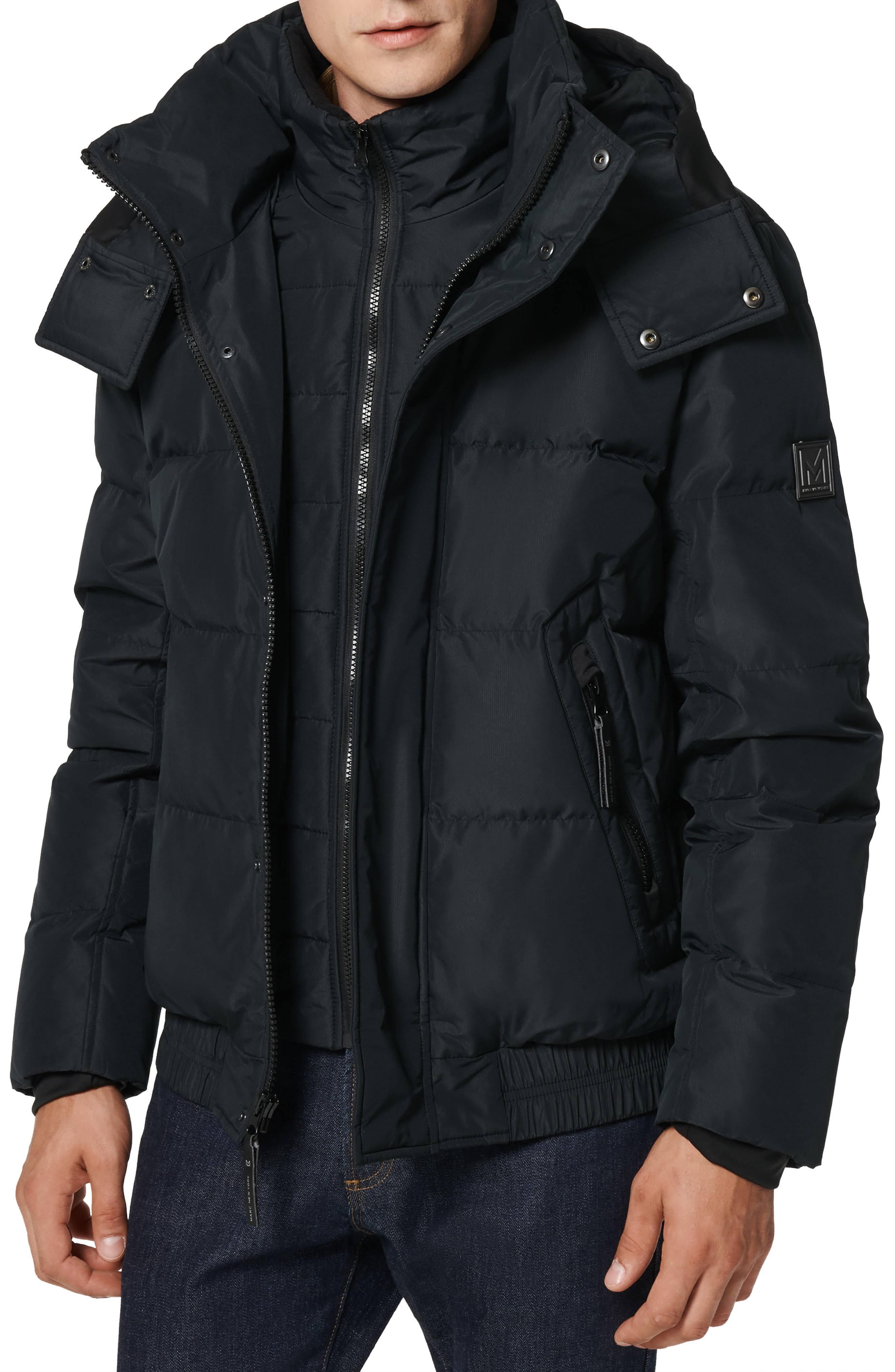 Andrew Marc Men's Phoenix Down Bomber Jacket With Bib - EO1KB2F3_HX1VS