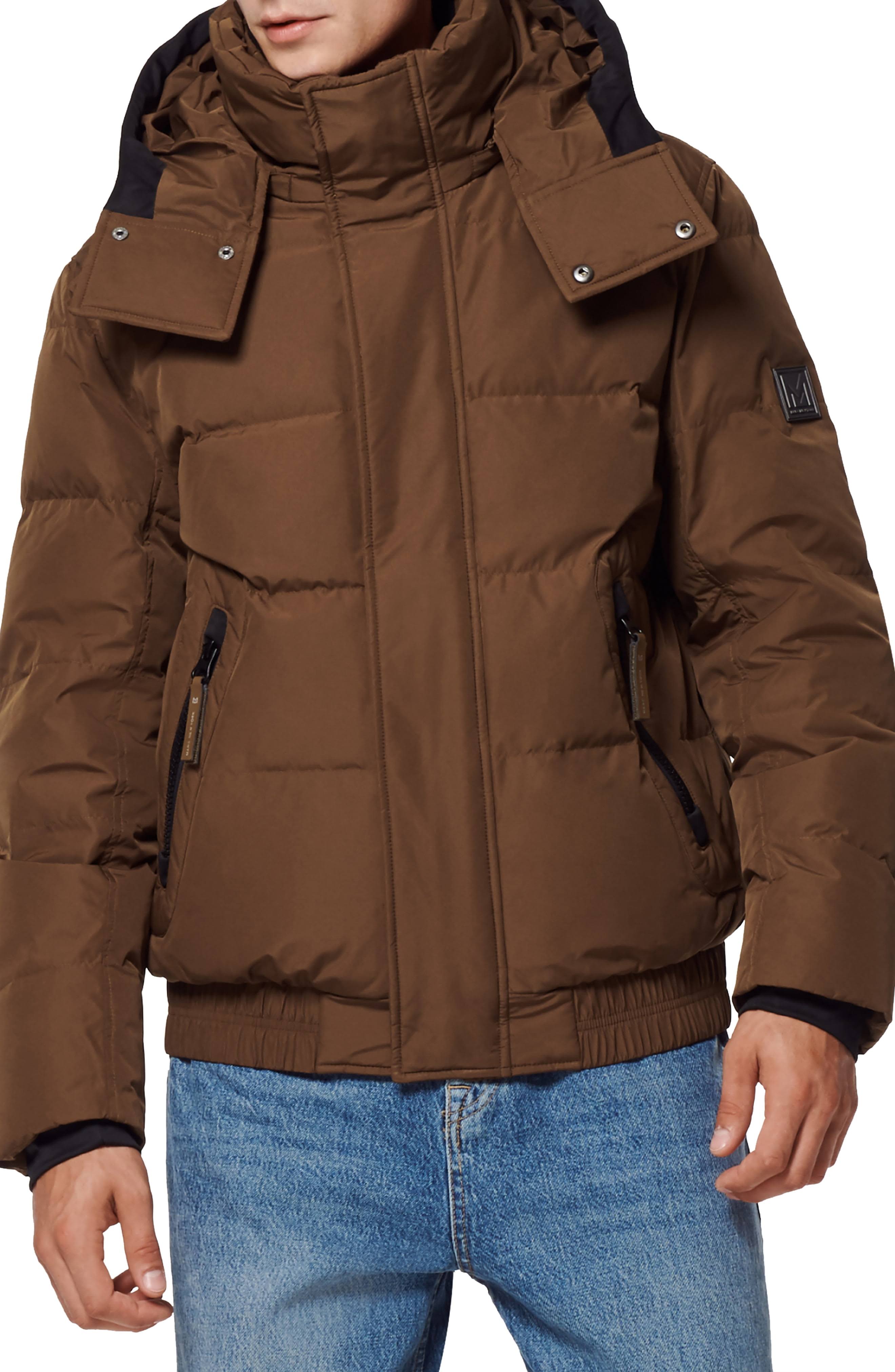 Andrew Marc Men's Phoenix Down Bomber Jacket With Bib - EO1KB2F3_HX1VS