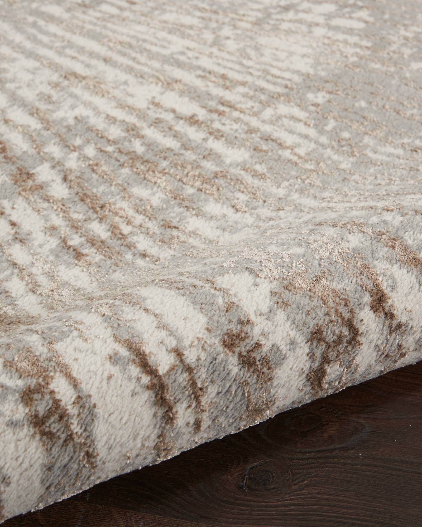 Metallic Grey Mocha Rug Size: 8' X 10' FTQZVGOU_3SHN0