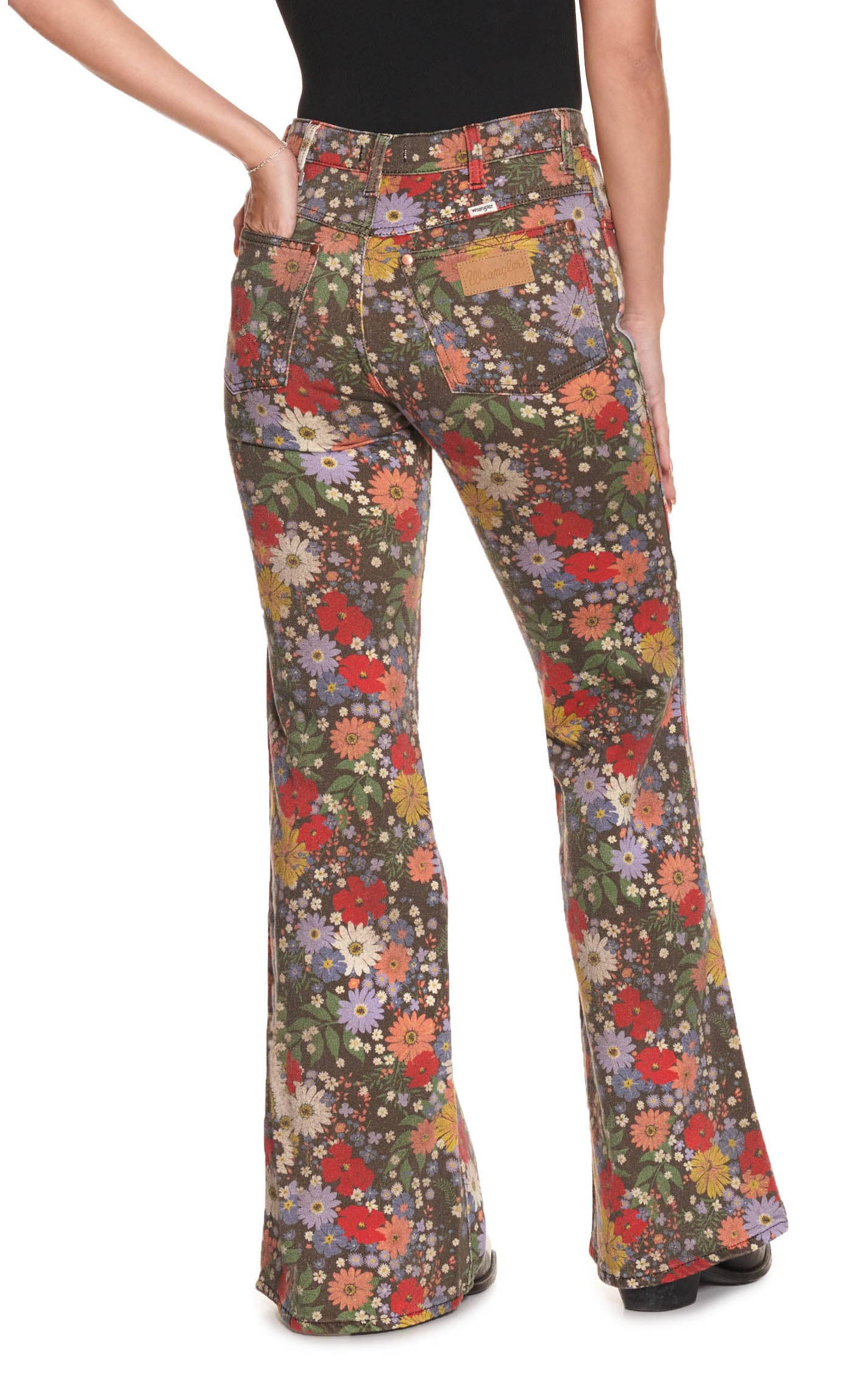 Wrangler Women's Bloom Print Wanderer Flare LX653VCO_F4ME3