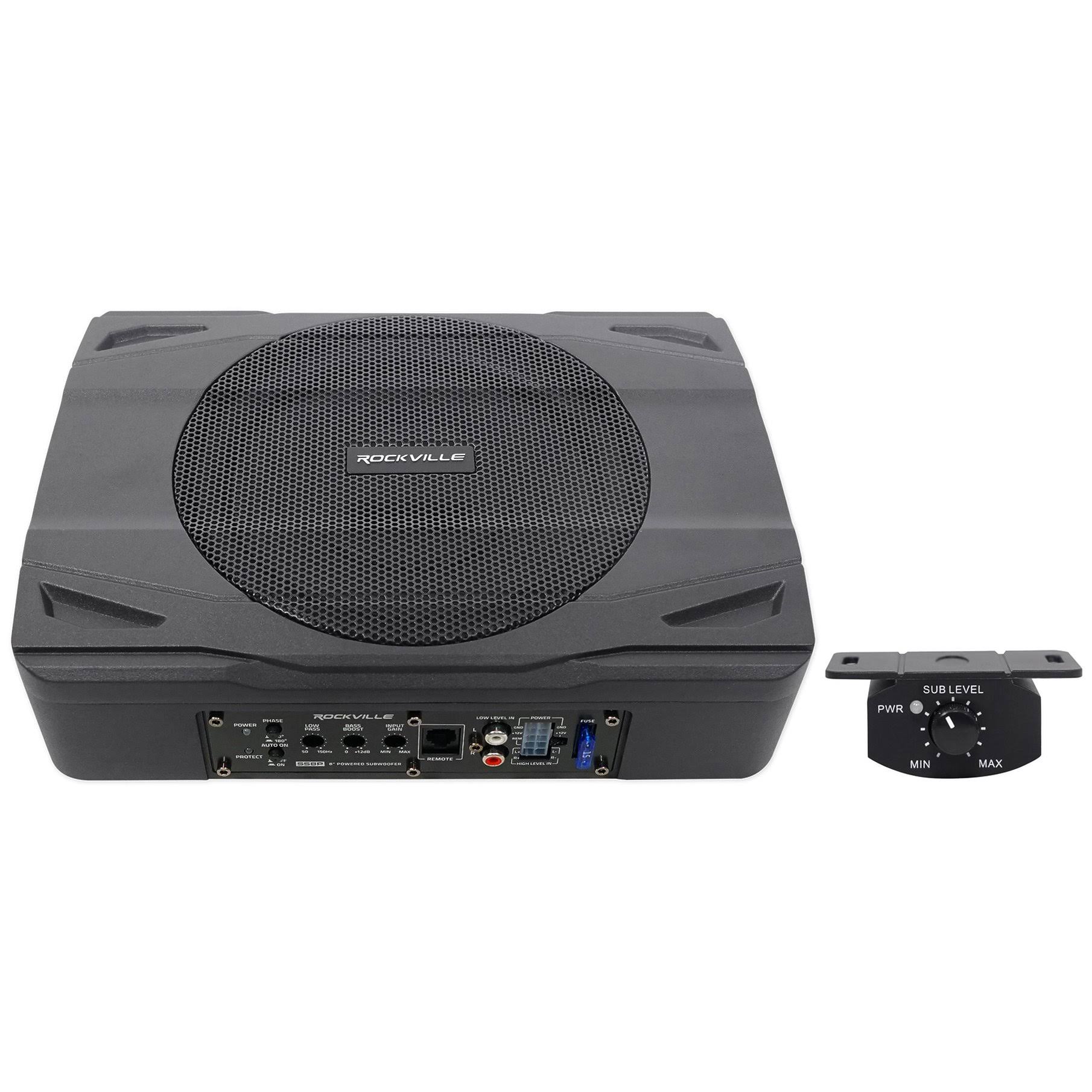 Rockville Ss8p 400w 8 Slim Under-Seat Active Powered Car/Truck Subwoofer 5T5D6ZDM_WNW9A
