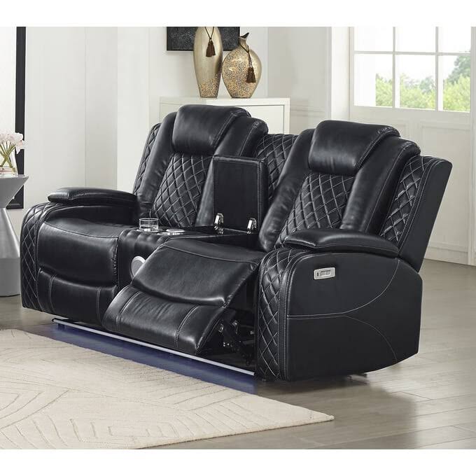 New Classic Orion Console Loveseat W/ Dual Recliners VIPHFSDU_OWBDM
