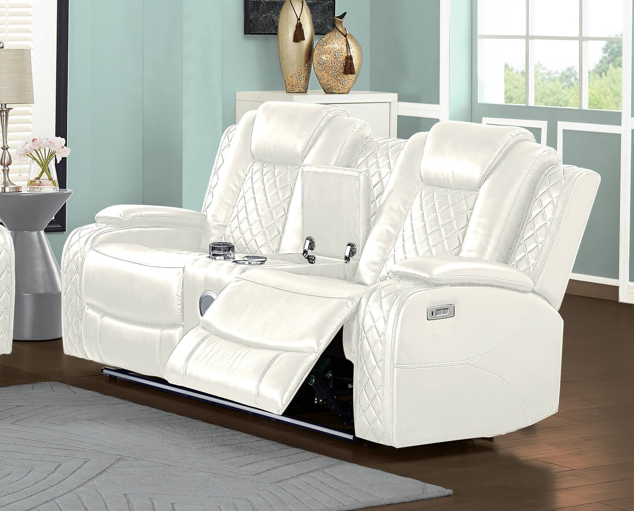 New Classic Orion Console Loveseat W/ Dual Recliners VIPHFSDU_OWBDM