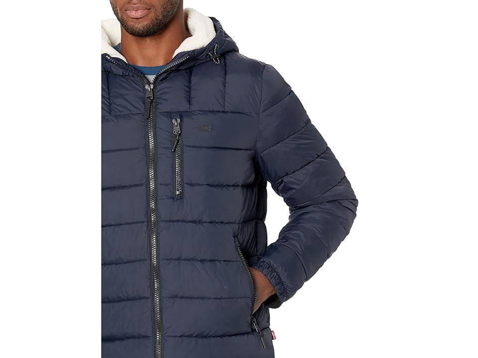 Levi's Quilted Hoodie With Sherpa Lined Hood Men's Clothing : HXOXCTHH_8X6HA