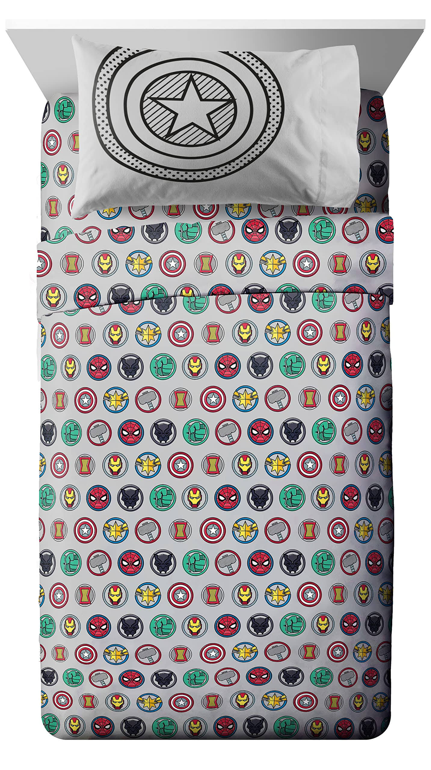 Avengers Pop 5-Piece Reversible Twin Comforter JYEPXULM_VMW5J