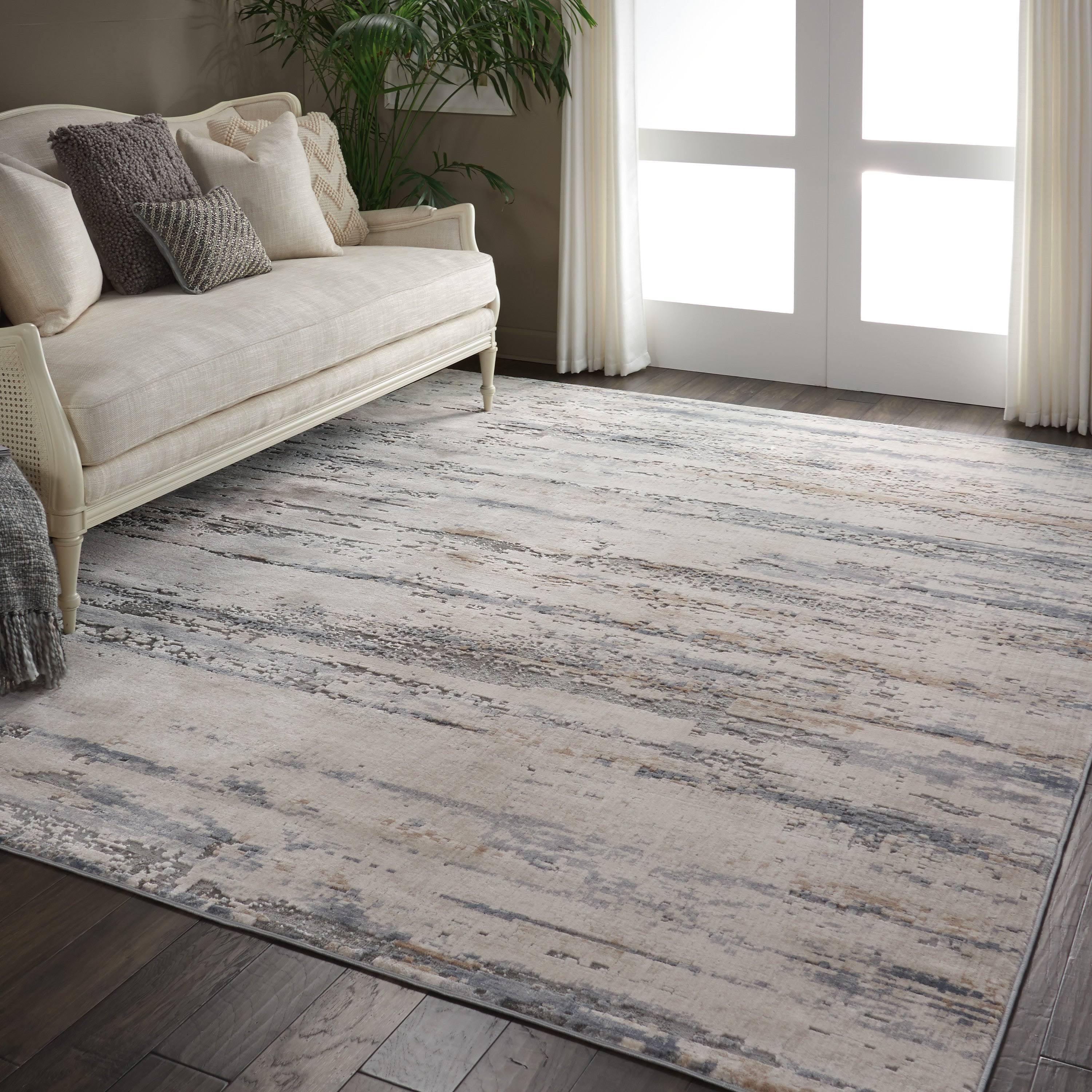 Nourison Rustic Textures Rus04 5'3 X 7'3 Beige / Grey Area 8IXYK3KZ_RCPYA