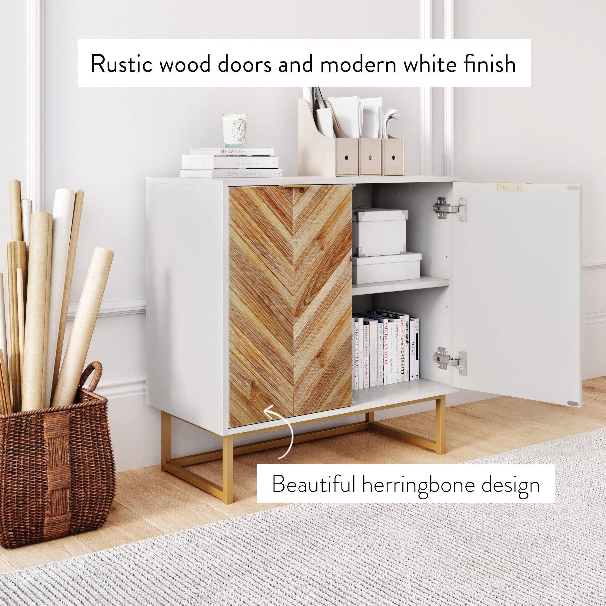 Enloe Modern Storage Cabinet For Entryway | Nathan James Dark Brown-Matte 3K4SPOGQ_6TLLH