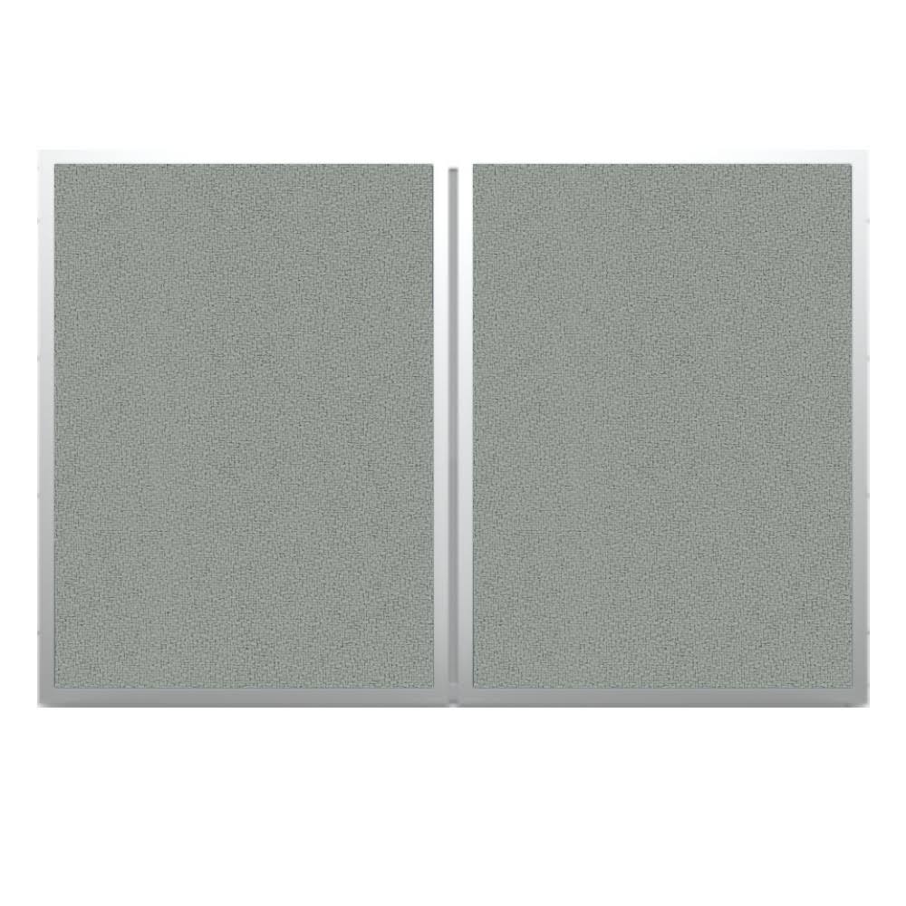 Ghent Visuall Pc Whiteboard Cabinet With Fabric Bulletin Board Exterior Doors KH5CTH8F_RCIMO
