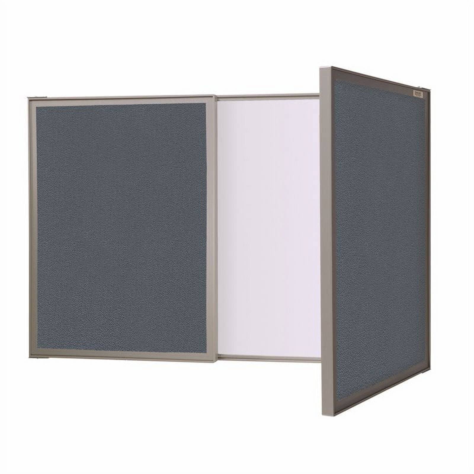 Ghent Visuall Pc Whiteboard Cabinet With Fabric Bulletin Board Exterior Doors KH5CTH8F_RCIMO