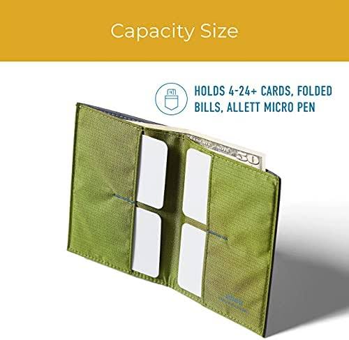 Allett Original Wallet, Midnight Blue | Leather, Slim, Minimalist | Rfid Blocking, Bifold | Holds 4-24+ Cards, Bills, Receipts | Wallets For Men & WSBGTTLK_D0MP4