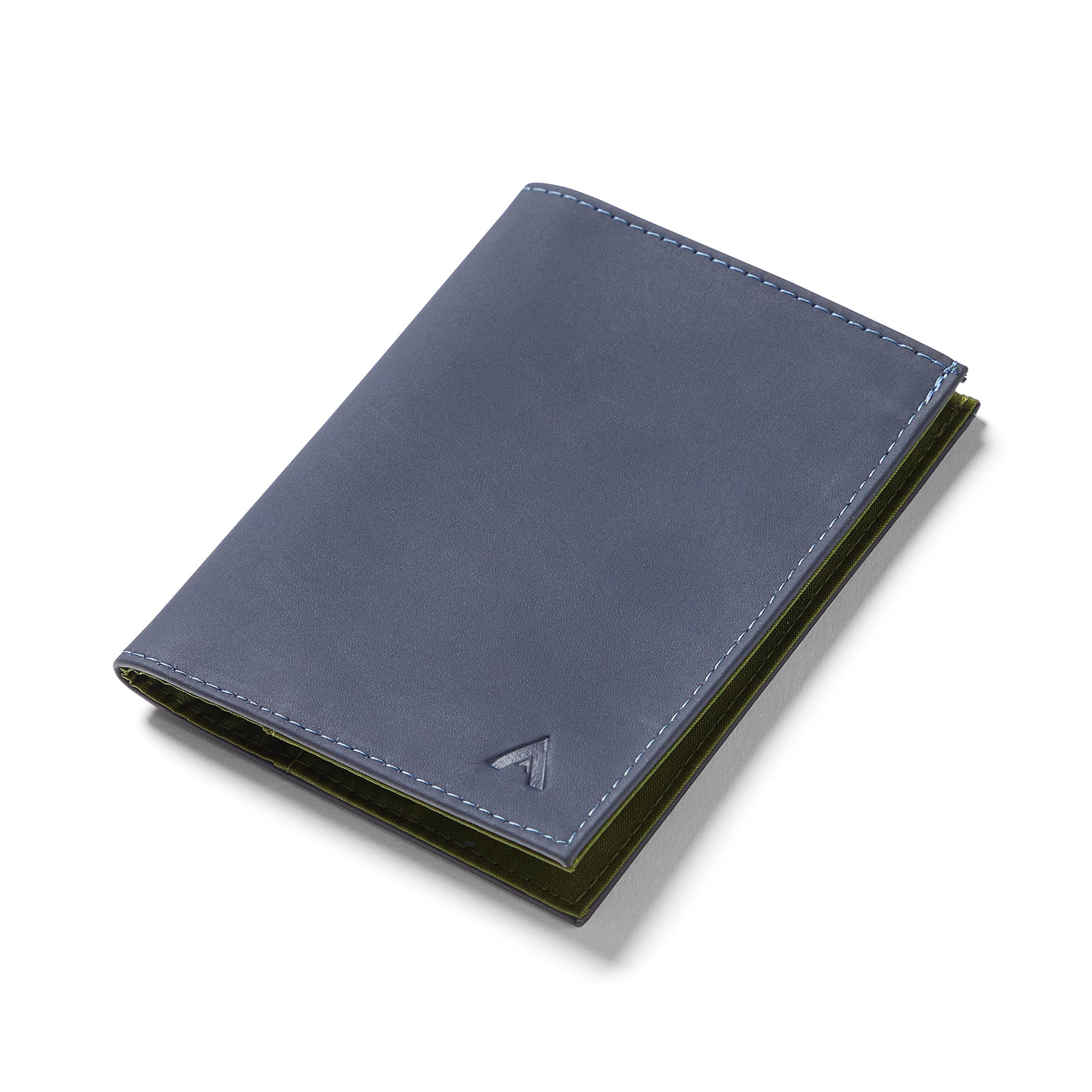 Allett Original Wallet, Midnight Blue | Leather, Slim, Minimalist | Rfid Blocking, Bifold | Holds 4-24+ Cards, Bills, Receipts | Wallets For Men & WSBGTTLK_D0MP4