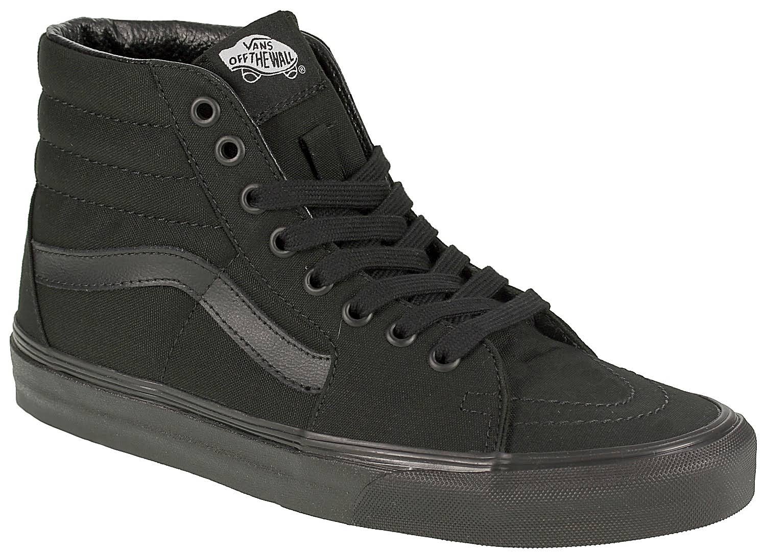 Vans Canvas Sk8-Hi (Black/Black/Black) 17.M2MKN5TO_YB0JP