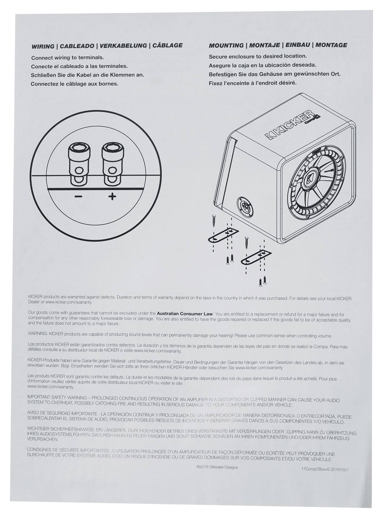 Kicker 44dcwc122 Dual Compc 12 Inch Loaded Subwoofer Enclosure 2-NZSQWHVL_DNYQD