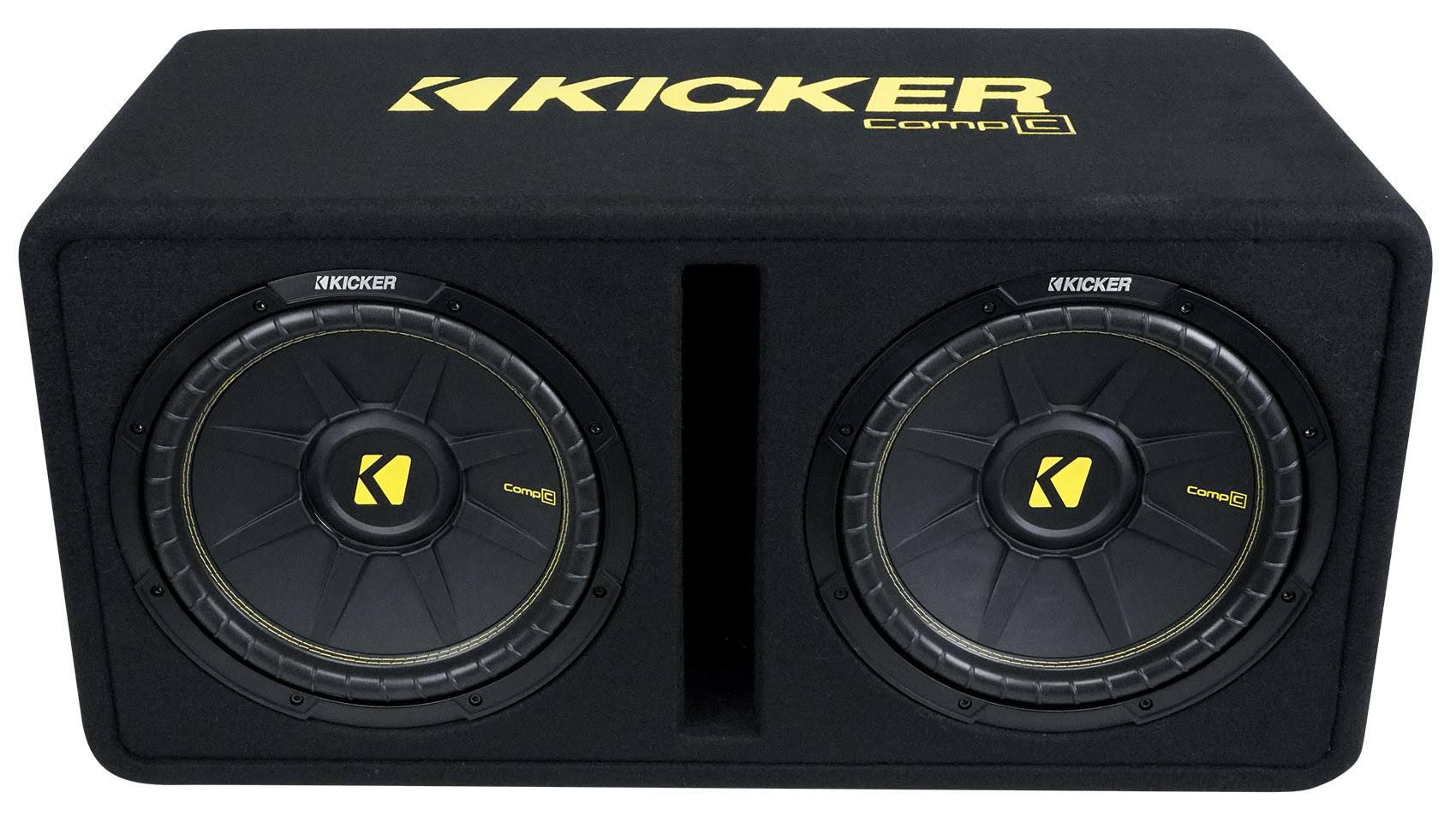 Kicker 44dcwc122 Dual Compc 12 Inch Loaded Subwoofer Enclosure 2-NZSQWHVL_DNYQD