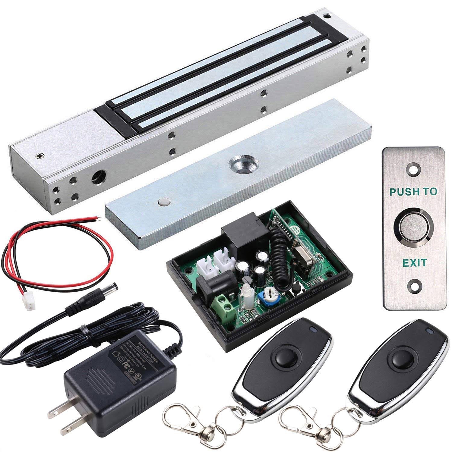Uhppote Access Control Outswinging Door 600lbs Electromagnetic Lock Kit With Remote KR6QDPNF_AY3WG