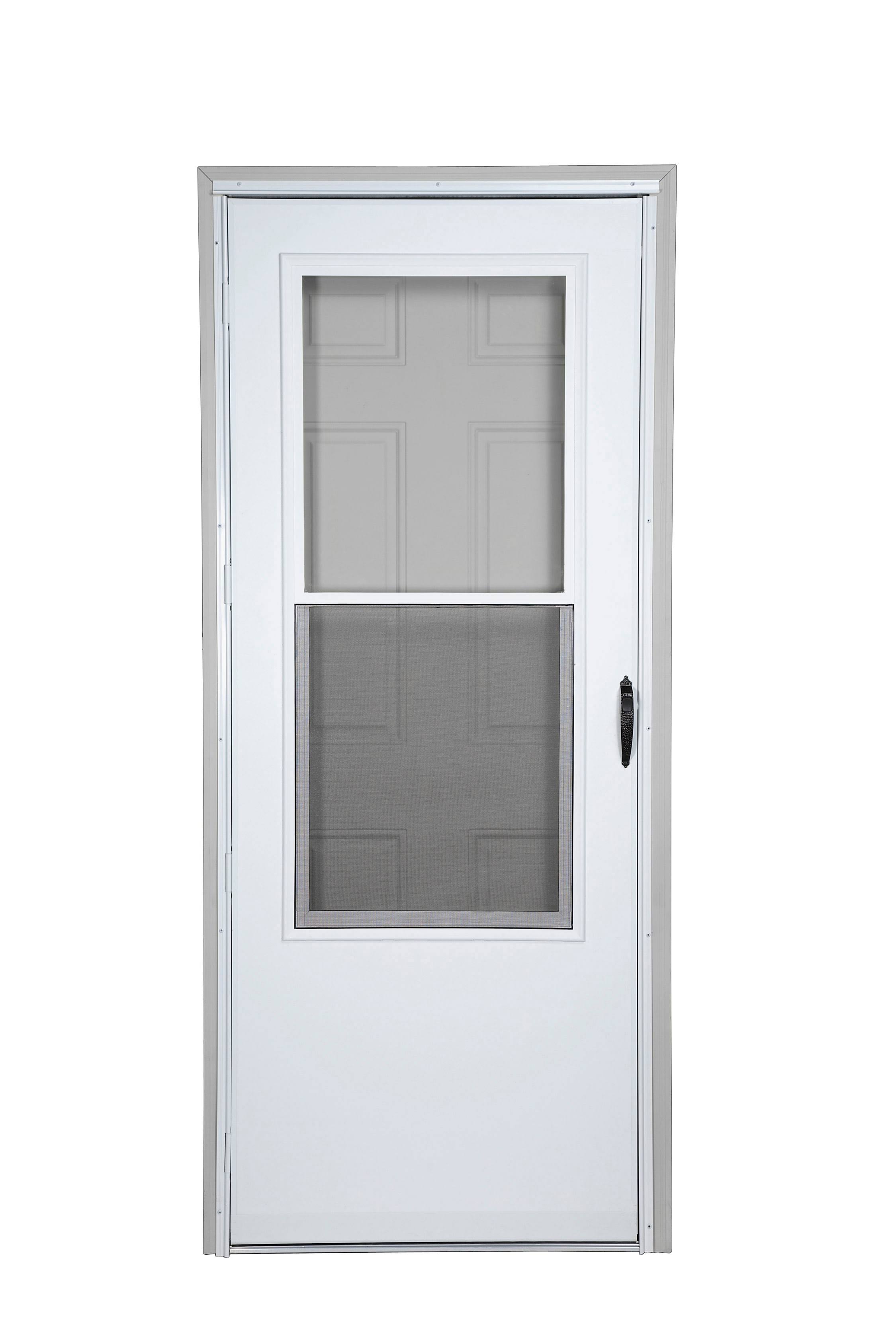 Larson 32-In X 81-In White Mid-View Storm Door | N1H3HJBL_OBS5I