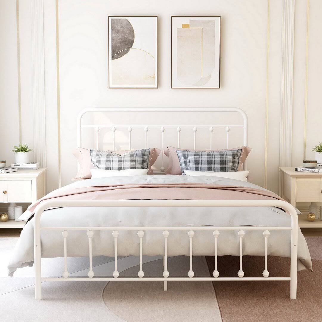Cliffrose Platform Bed August Grove Color: White Size: BW4TUZMZ_U3FSU