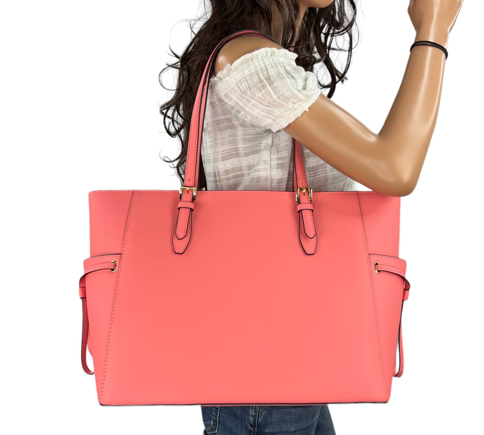 Michael Kors Bags | Michael Kors Gilly Large Drawstring Tote Grapefruit | Color: Pink | Size: Os | Johncontrera568'S 7IVLWE34_RFK9I