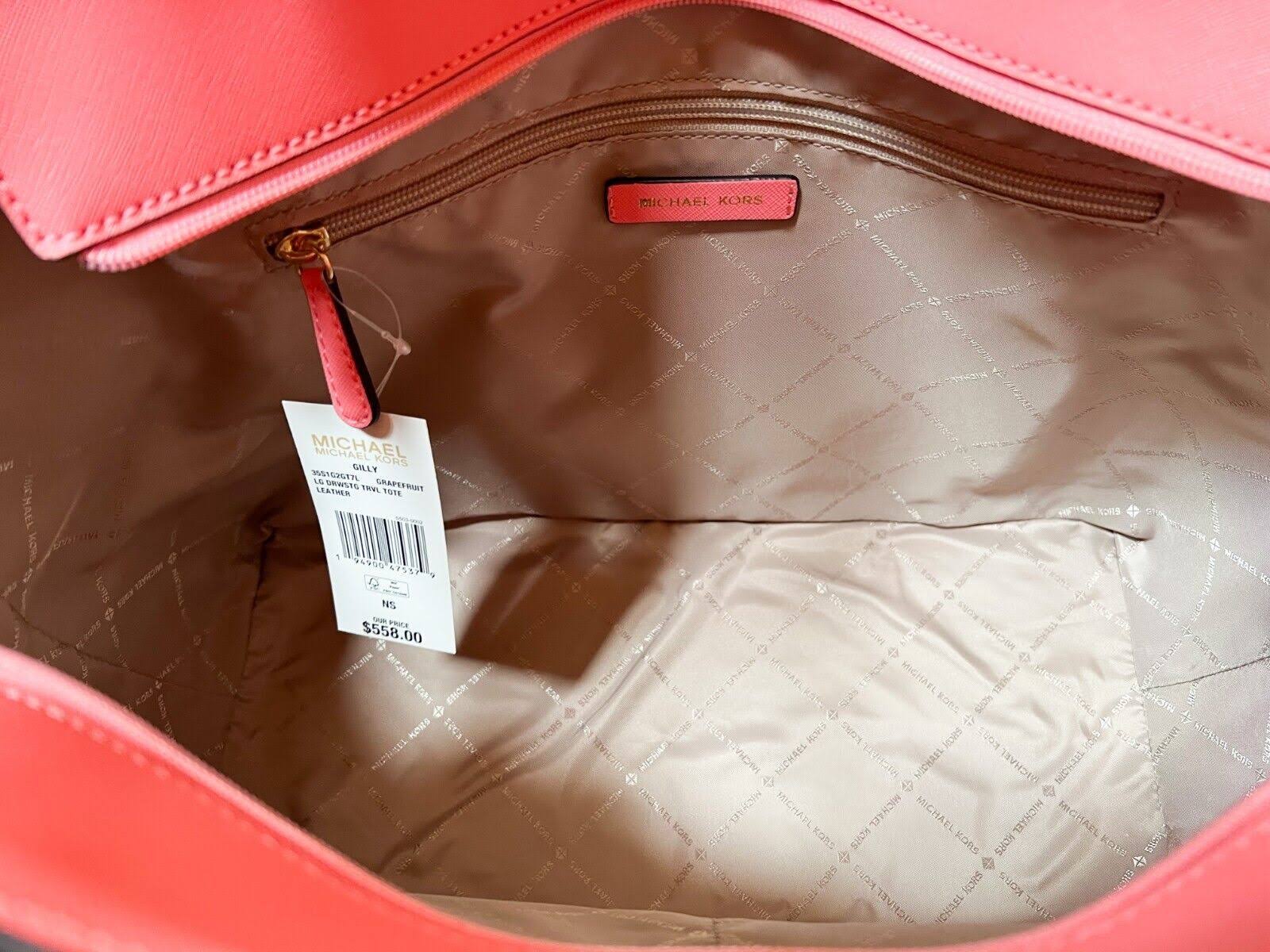 Michael Kors Bags | Michael Kors Gilly Large Drawstring Tote Grapefruit | Color: Pink | Size: Os | Johncontrera568'S 7IVLWE34_RFK9I