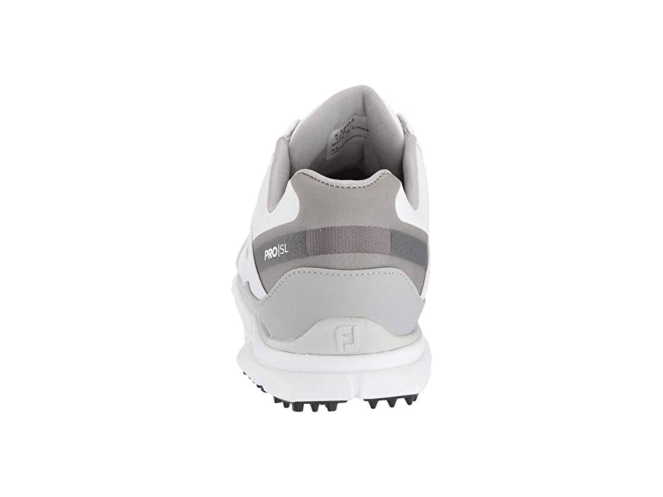 Footjoy Men's Pro Sl Golf Shoes In White/Grey, Size 8, X-E9TQECAA_YIXZE