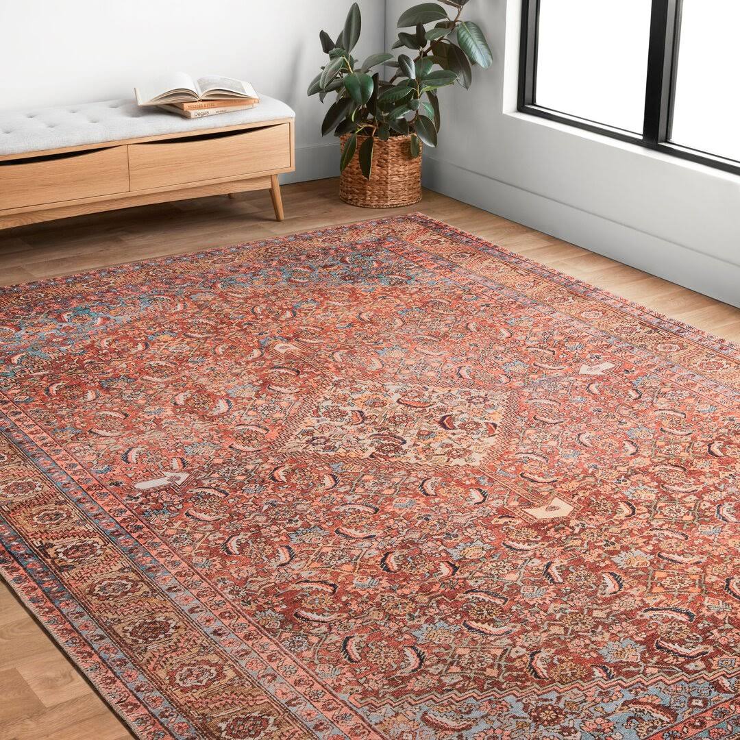 Bloomsbury Market Raul Plum Area Rug Rug Size: Rectangle 2'3 X 3'GH0XQMYH_Y1MAZ