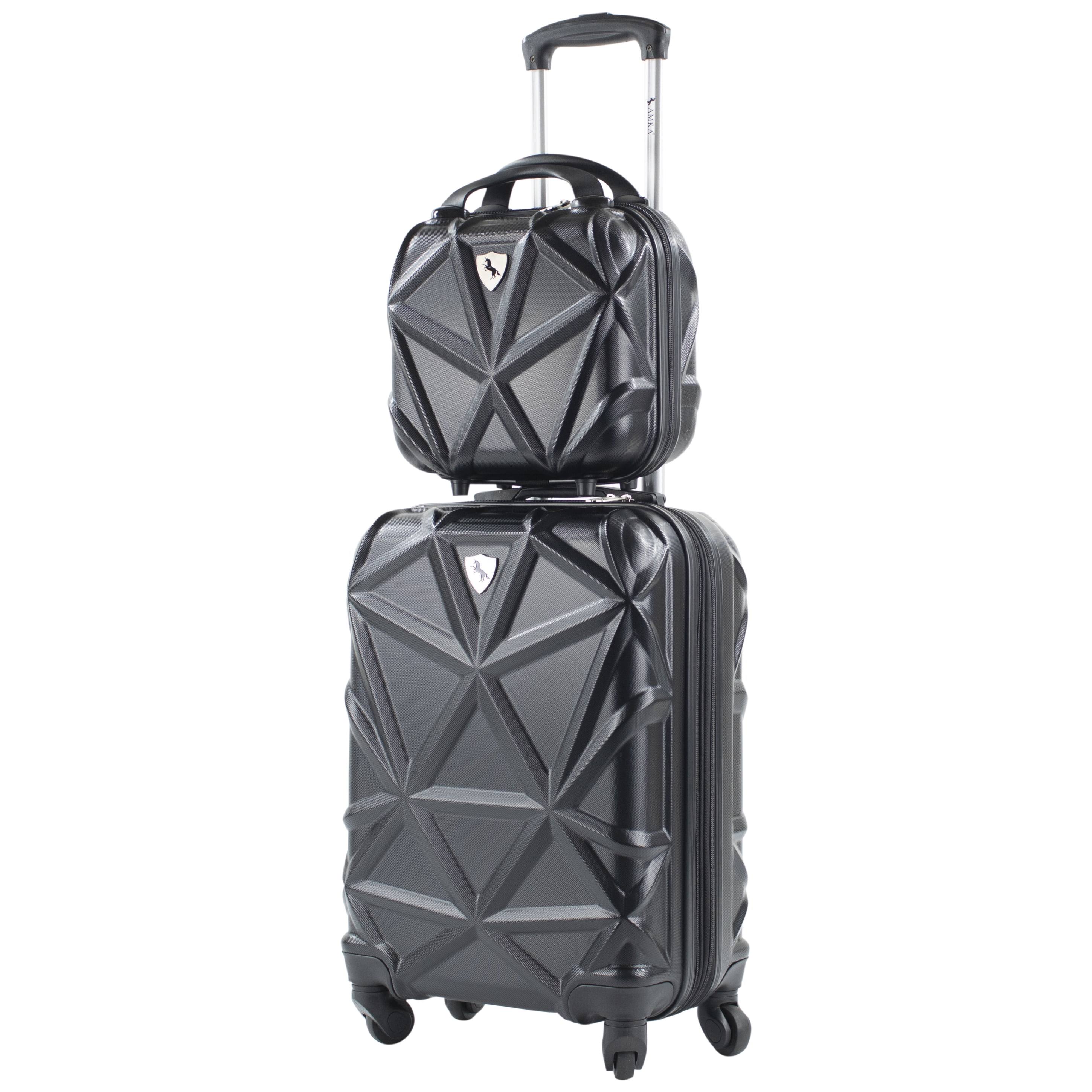 Amka Gem 2-Piece Hardside Spinner Carry-On Cosmetic Luggage Set In I0W5Y7JX_VJOAT