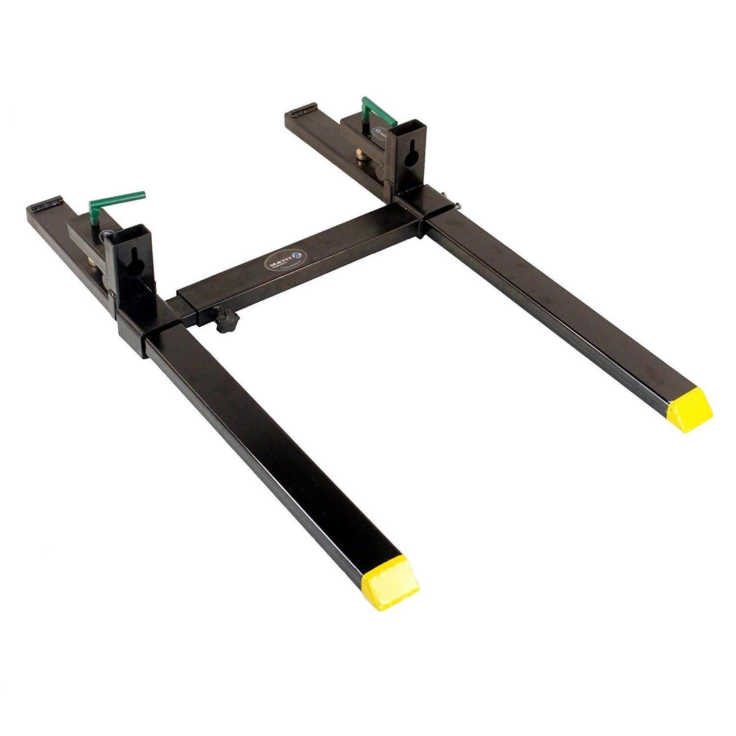 Titan Attachments 43 Clamp On Pallet Forks 4,000 Lb Capacity W/ Stabilizer 0JE9UVZY_SPRBC