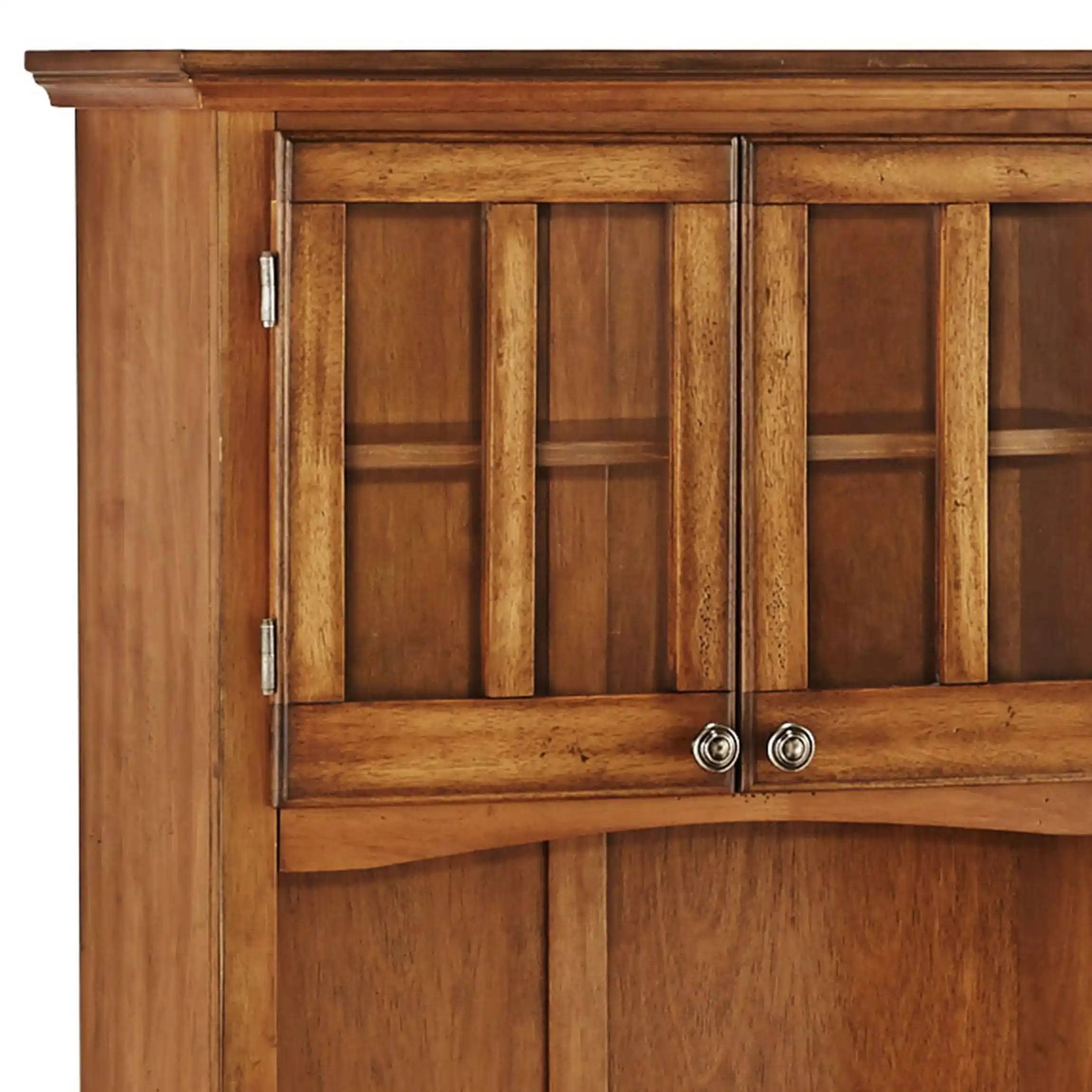 Cottage Oak Hutch Buffet With Wood LNCHNHJU_GVVHF