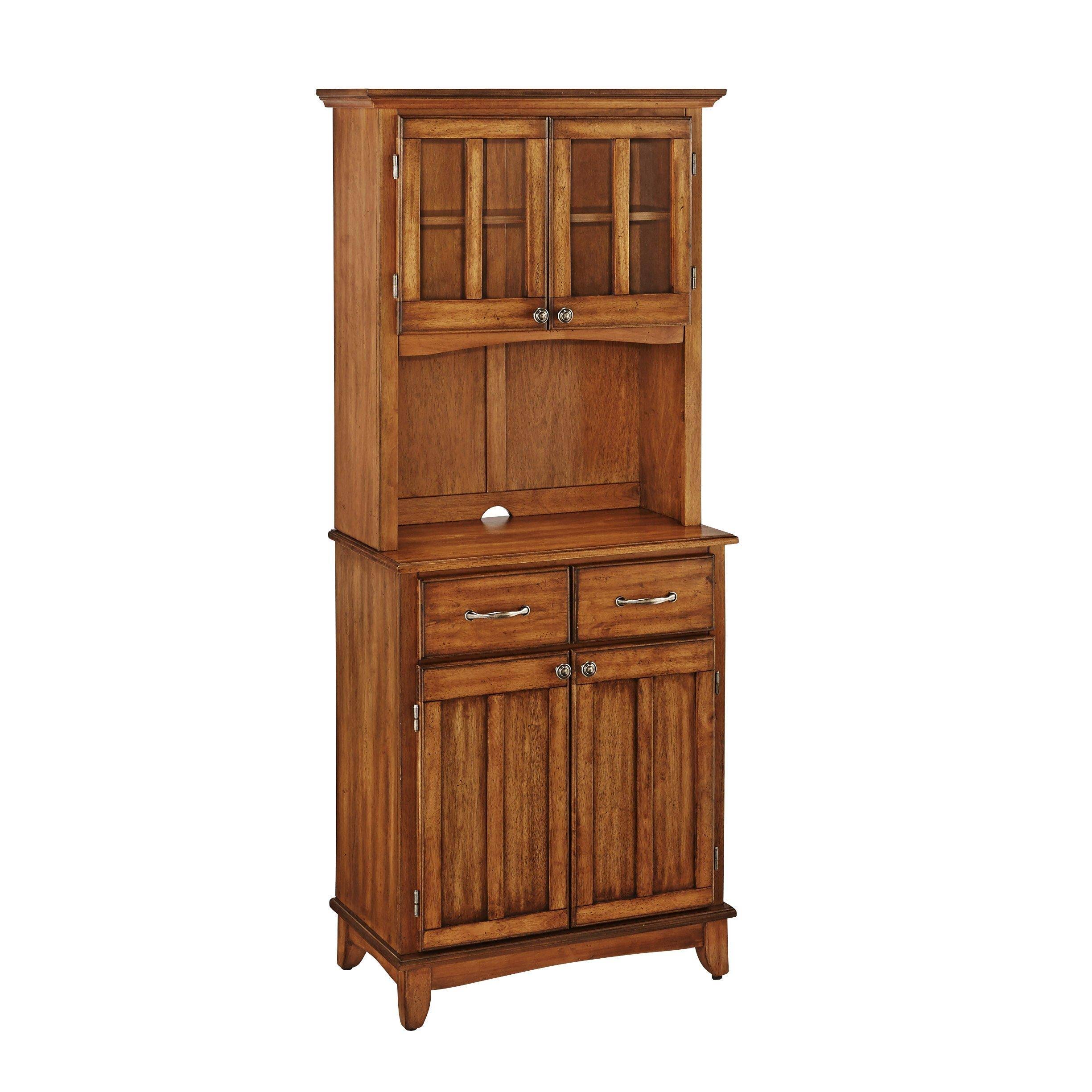 Cottage Oak Hutch Buffet With Wood LNCHNHJU_GVVHF