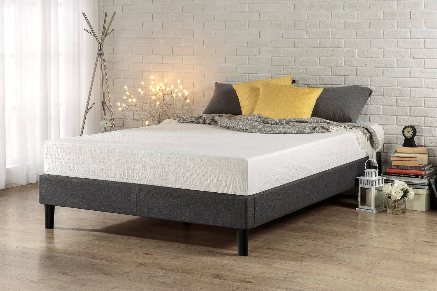 Priage By Zinus Upholstered Platform Bed Frame - Navy - 5T8ZXRYV_XB719