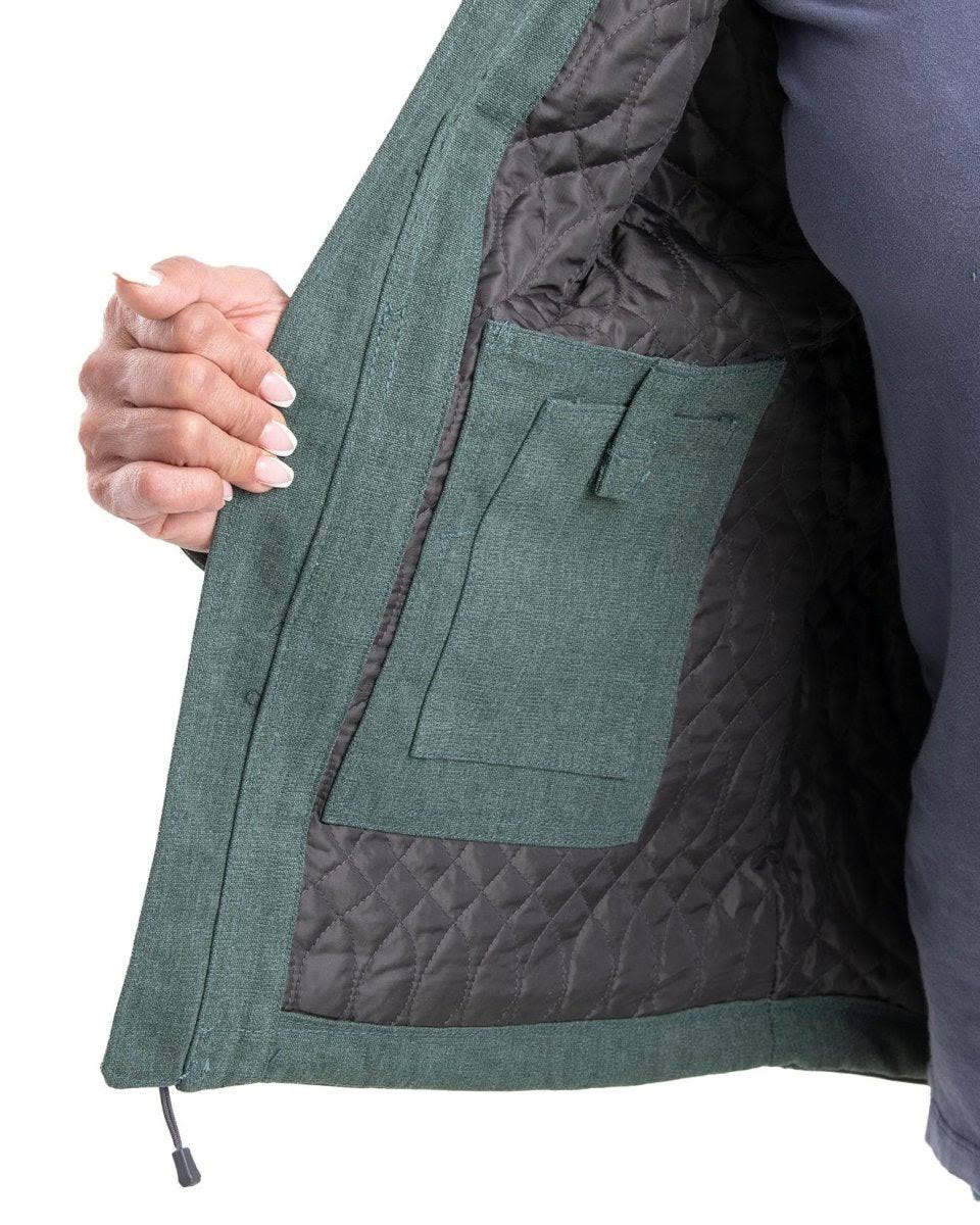Berne Women's Heathered Duck Hooded Jacket - QR18MELR_TTAVM