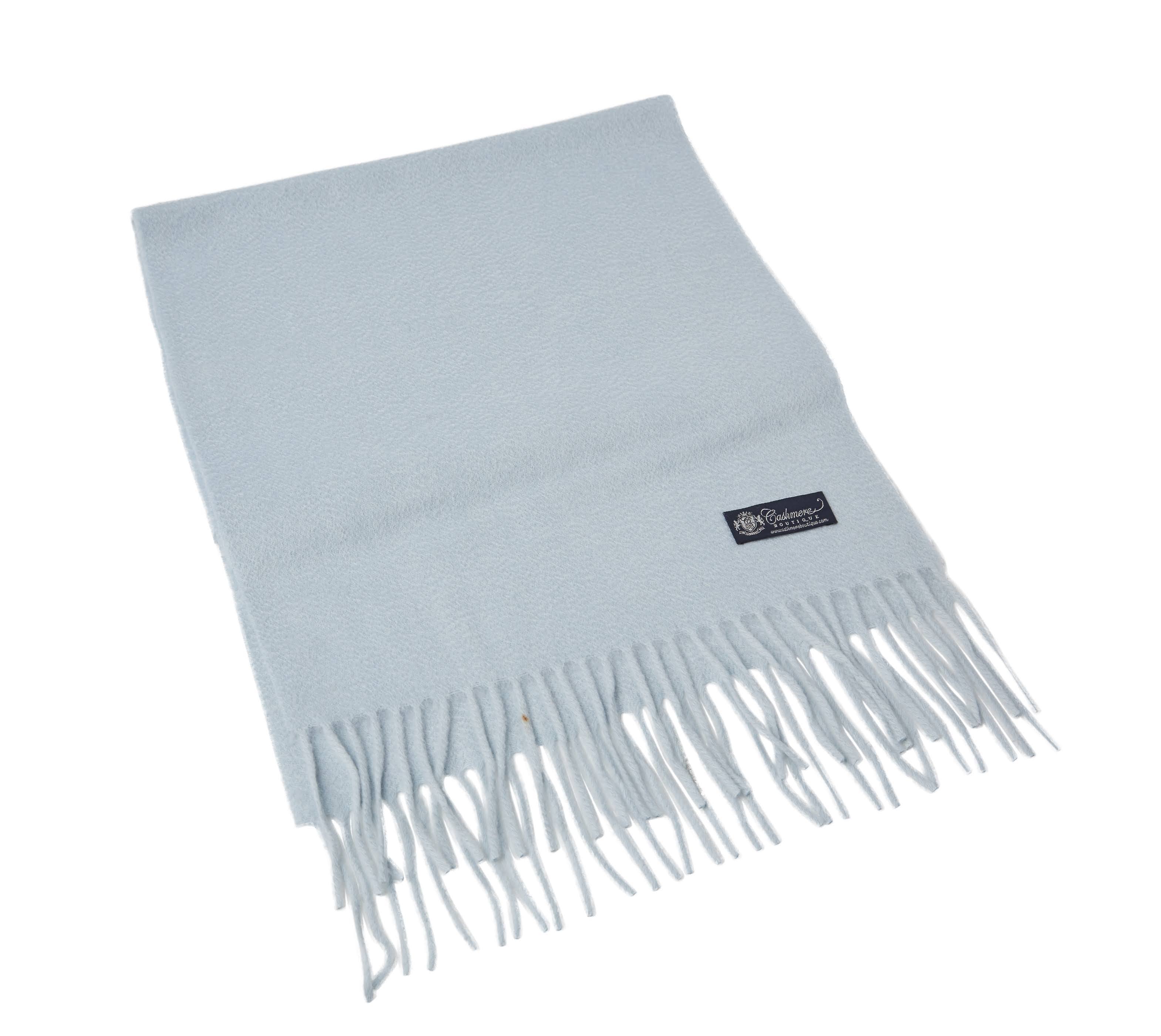 Cashmere Boutique: 100% Pure Cashmere Unisex Scarf (Color: Bright Blue, Size: 12 X 60) TYKZFJZN_ECCXU