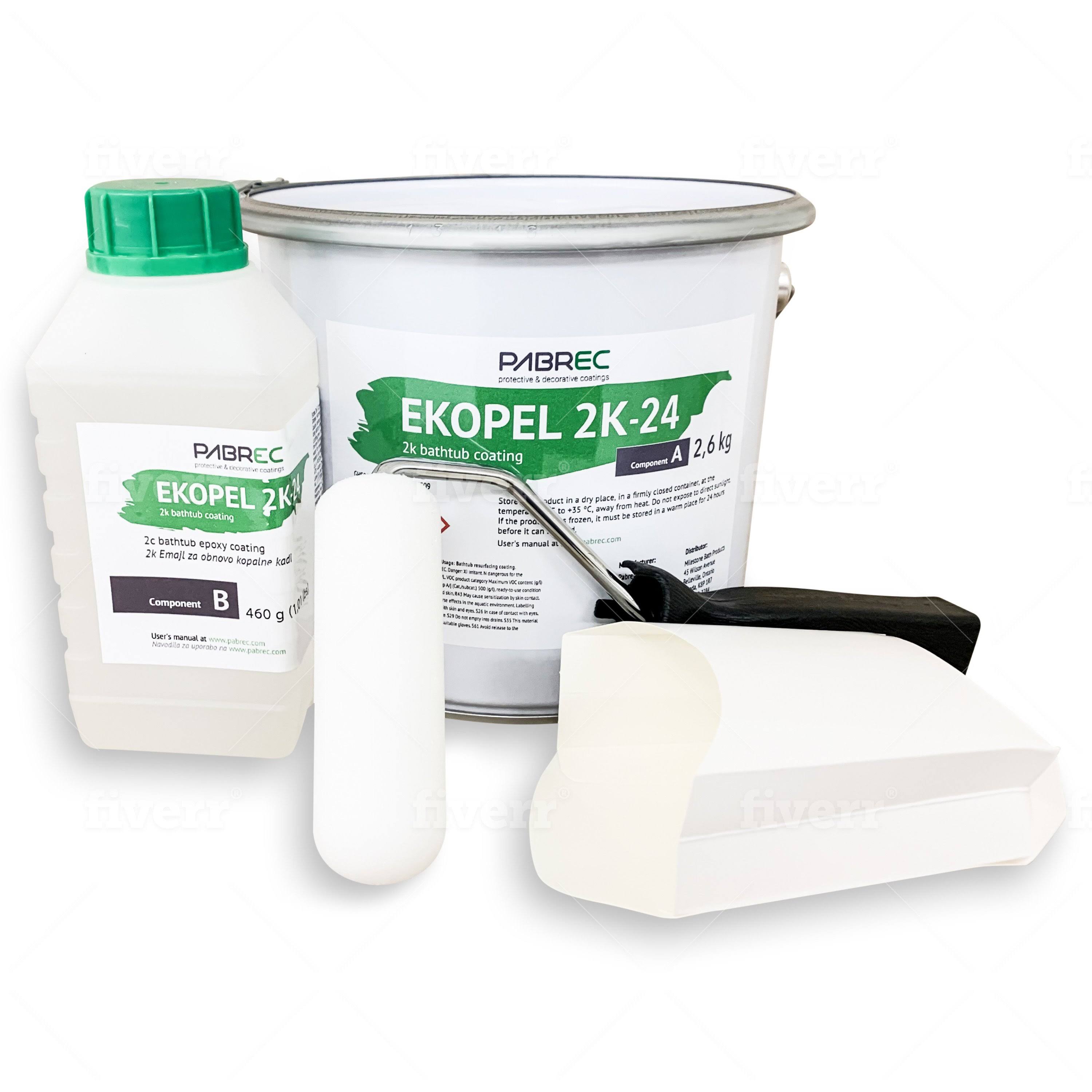 Ekopel 2k Bathtub Refinishing Kit Odorless Diy Sink And Tub LE8CJZNB_1BU9F