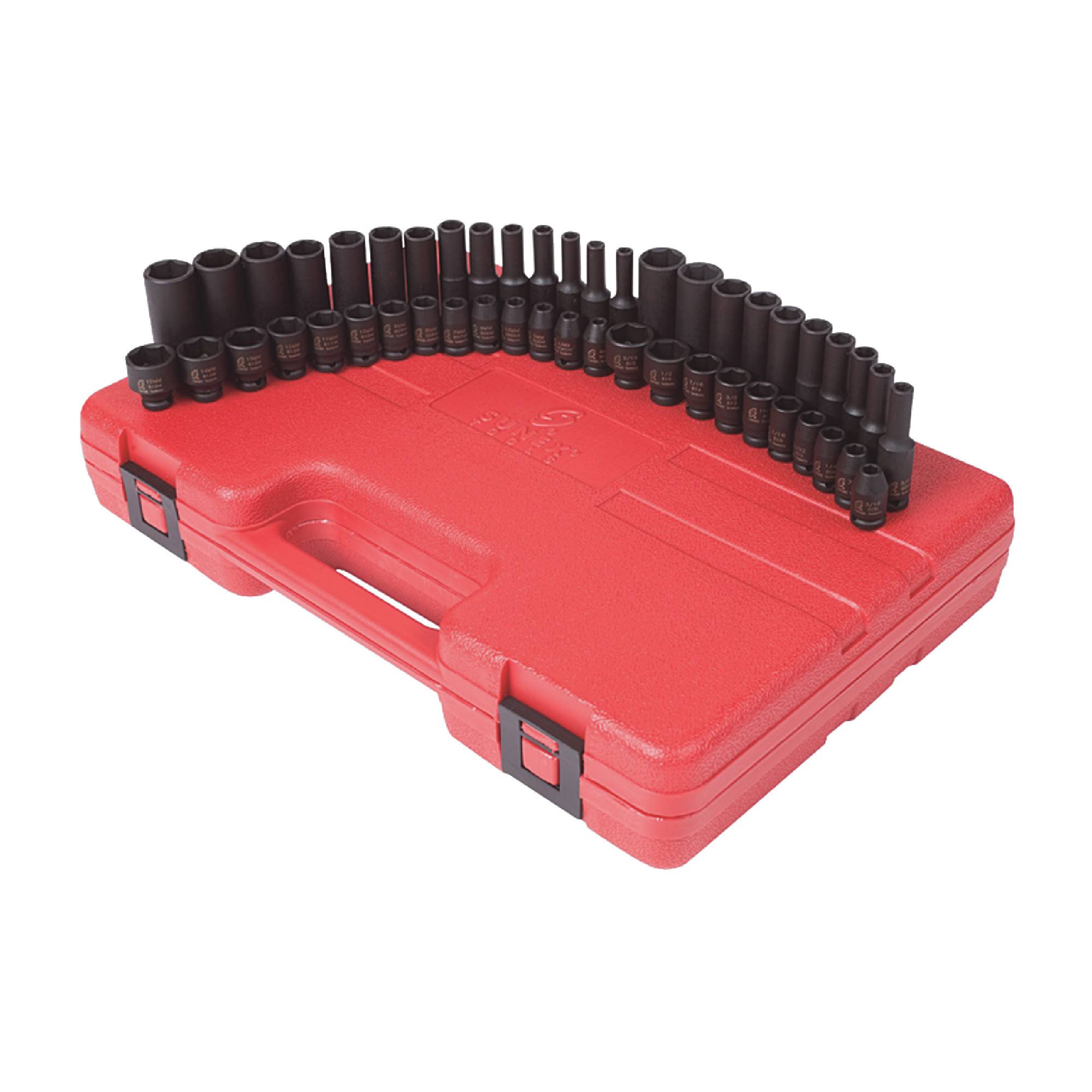 Sunex 48-Piece 0.25 Drive Impact Socket Master QJDVAWQT_N24HJ