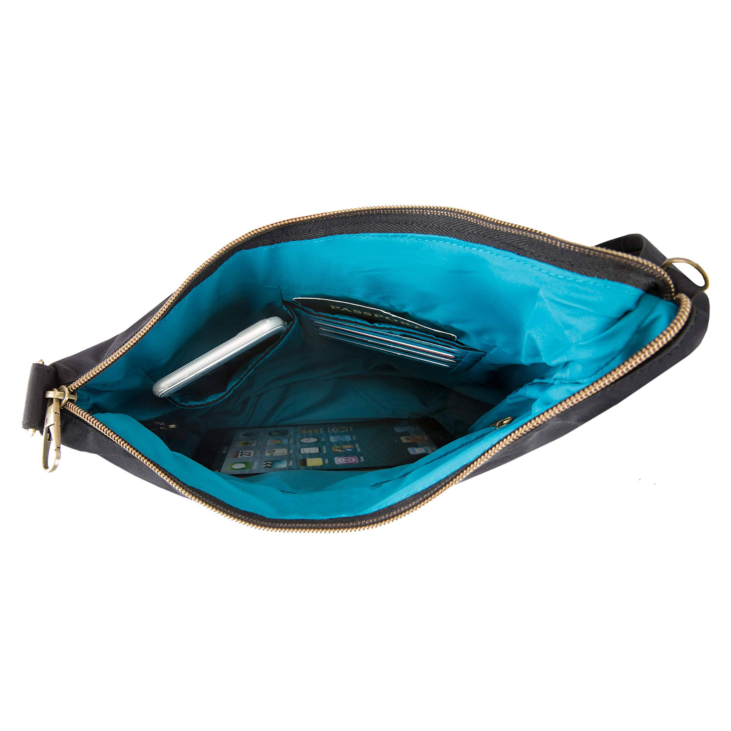 Travelon Anti-Theft Signature 3 Compartment Crossbody - AWQWBMWT_UFCNL