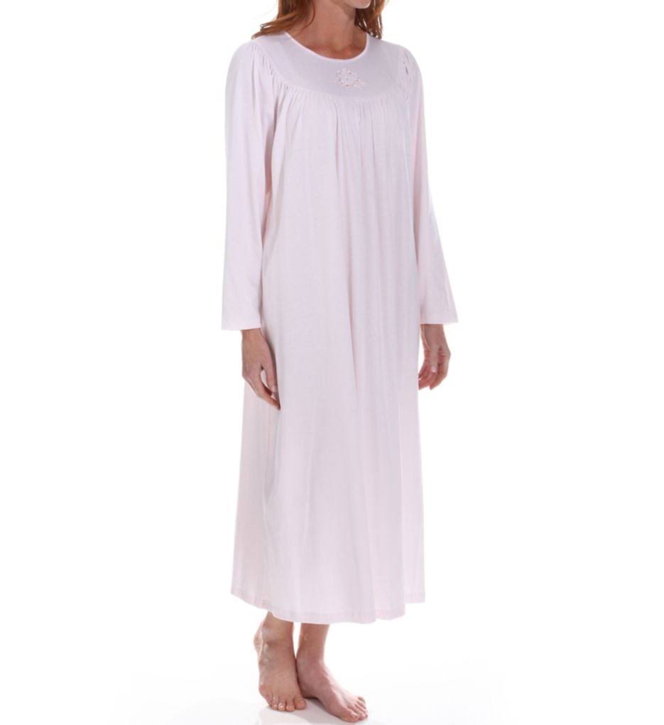 Calida 33300 Soft Cotton Long Sleeve Nightgown Light GGCLIXCV_9KBDN