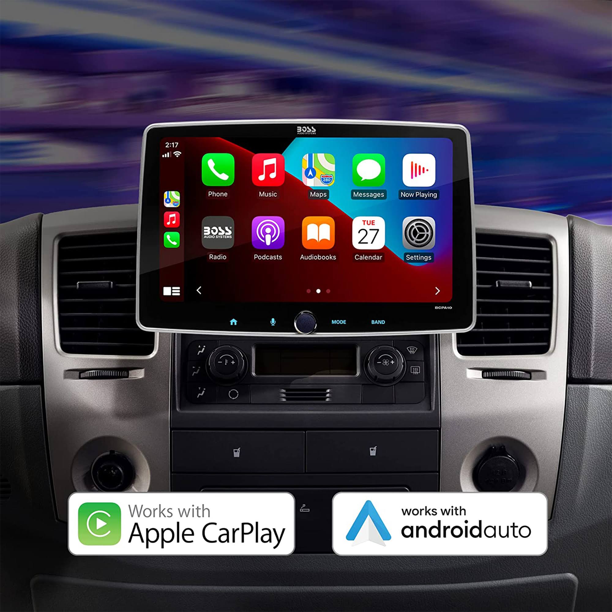 Boss Bcpa10rc Apple Carplay & Android Auto Mechless 10.1 Touchscreen Multimedia EUHDATIB_8YNKY