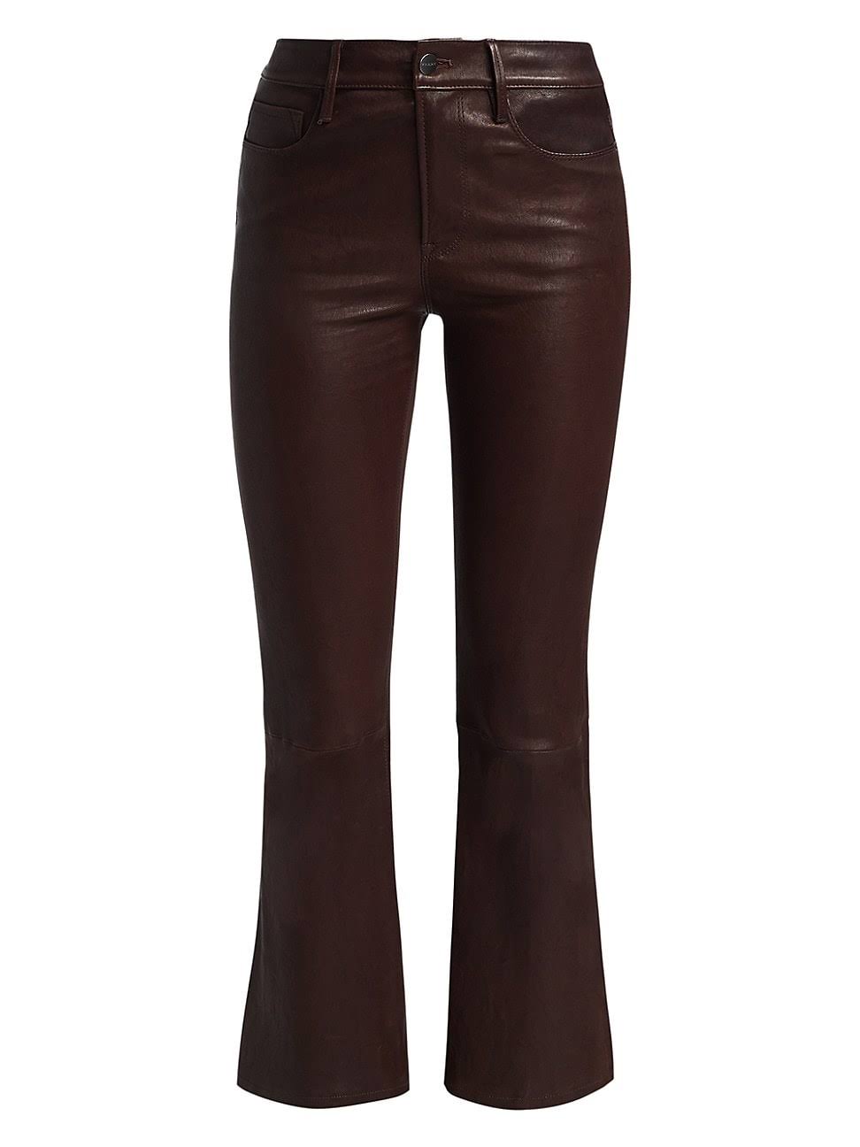 Frame Leather Le Crop Mini Boot | Espresso | Size O5VQP0ZP_X1Y6Q