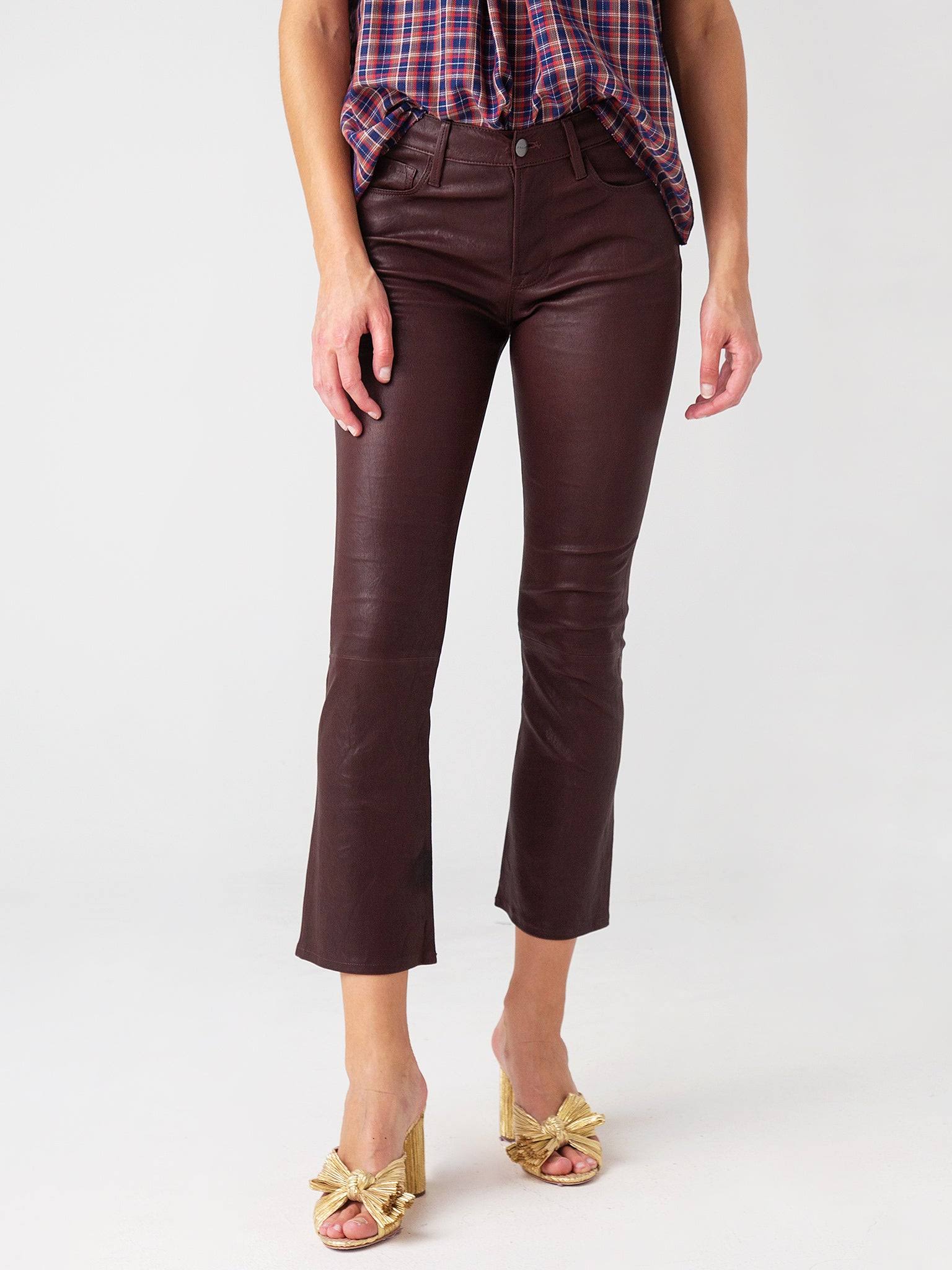 Frame Leather Le Crop Mini Boot | Espresso | Size O5VQP0ZP_X1Y6Q