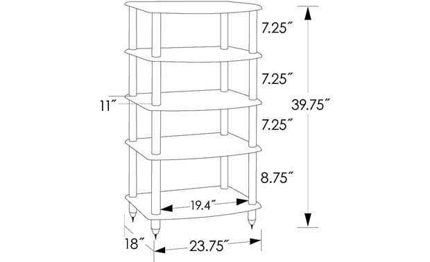 Pangea Audio Vulcan Five-Shelf Audio 9WI6GABH_LRERJ