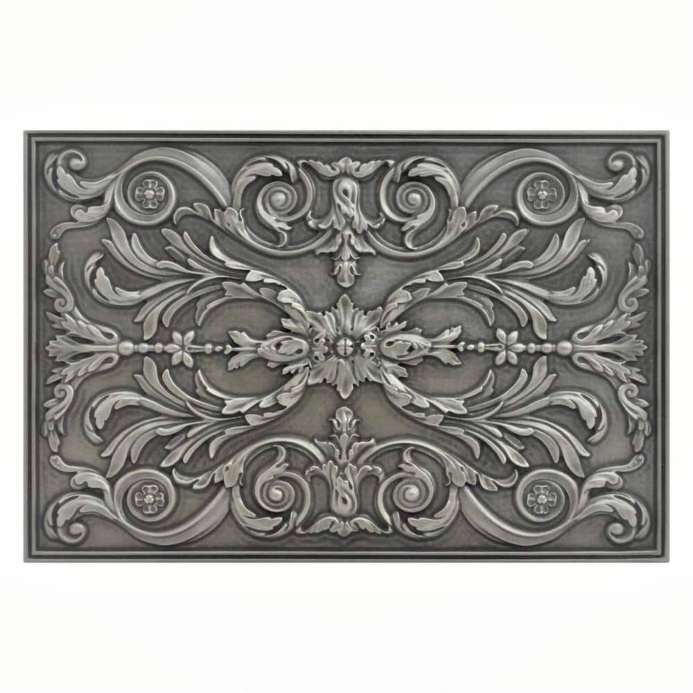 Niche Tiles Viola Pewter Nickel Matt Finish 12 In. X 18 In. Hand Made Metal Backsplash Decorative Mural Plaque Tile 1 Piece/6UX9MTO9_BPT9I